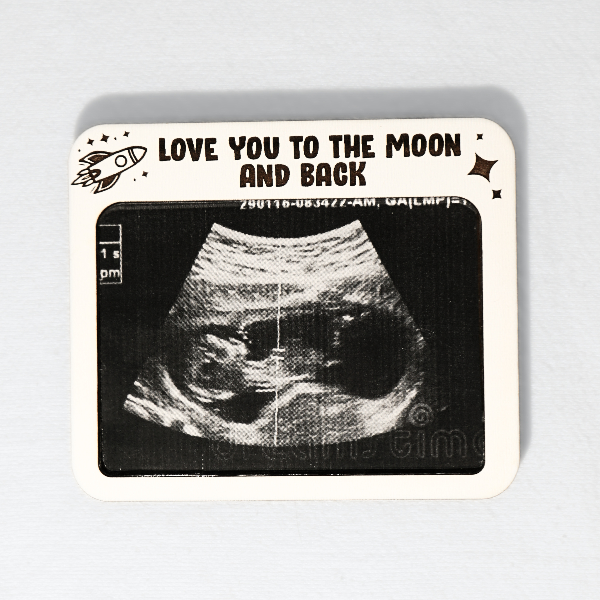 Ultrasound Frame Magnet Moon