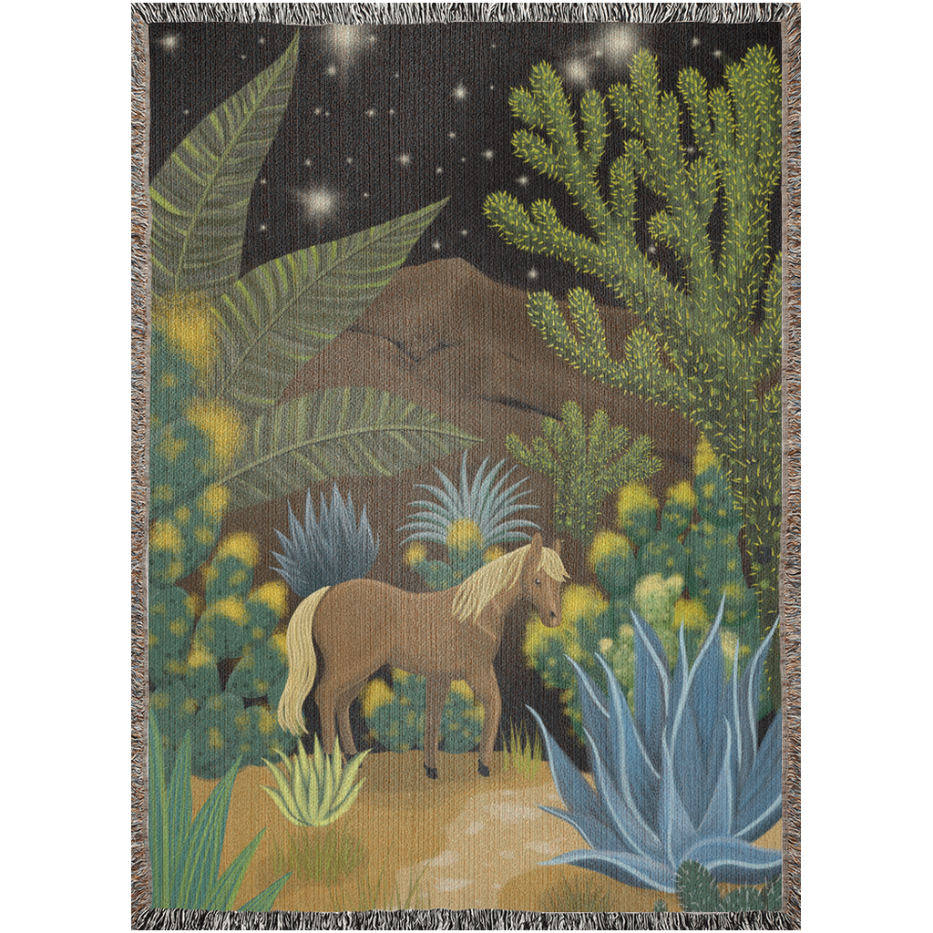 Cactus Decor Art Desert Horse Blanket