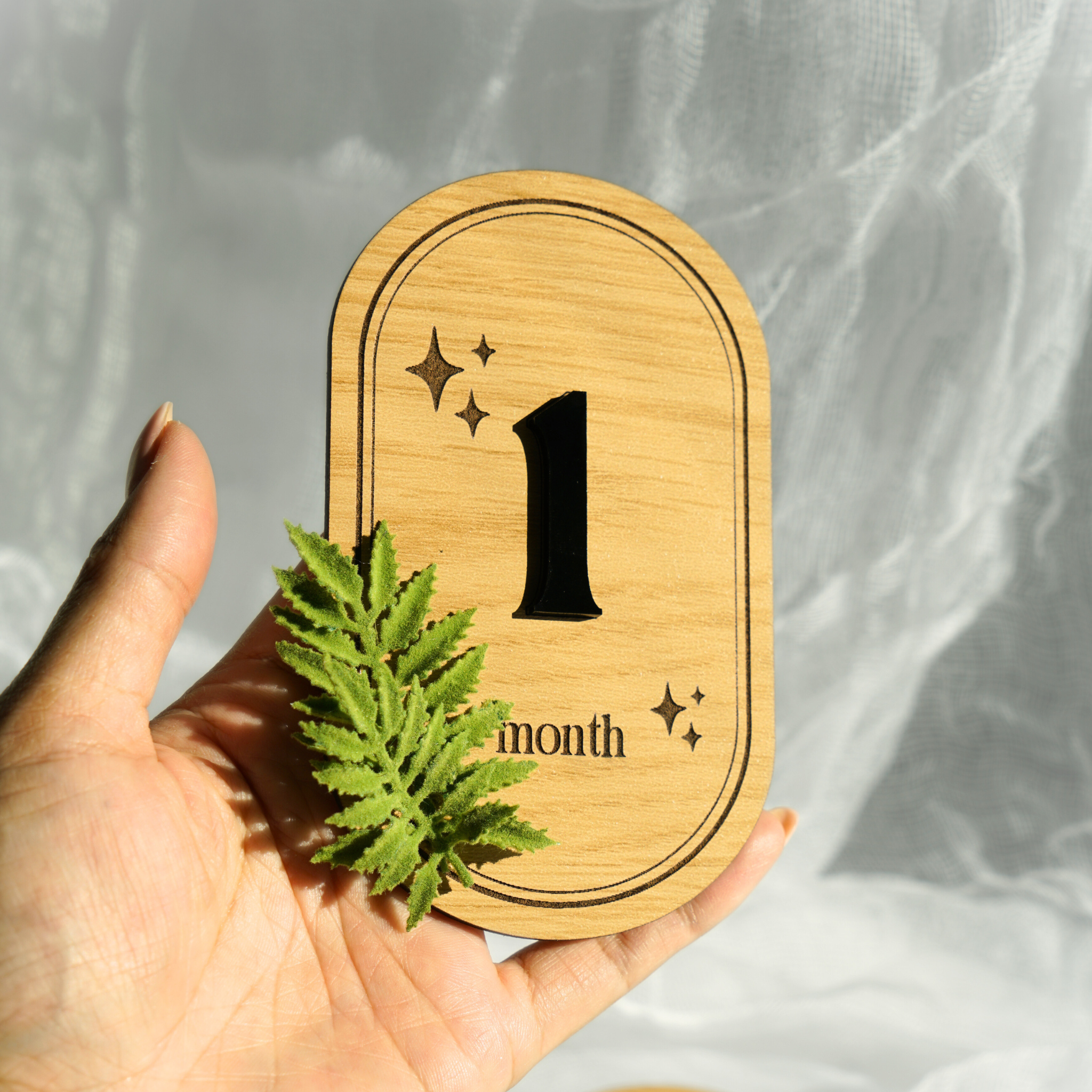 Baby Monthly Milestone Fern