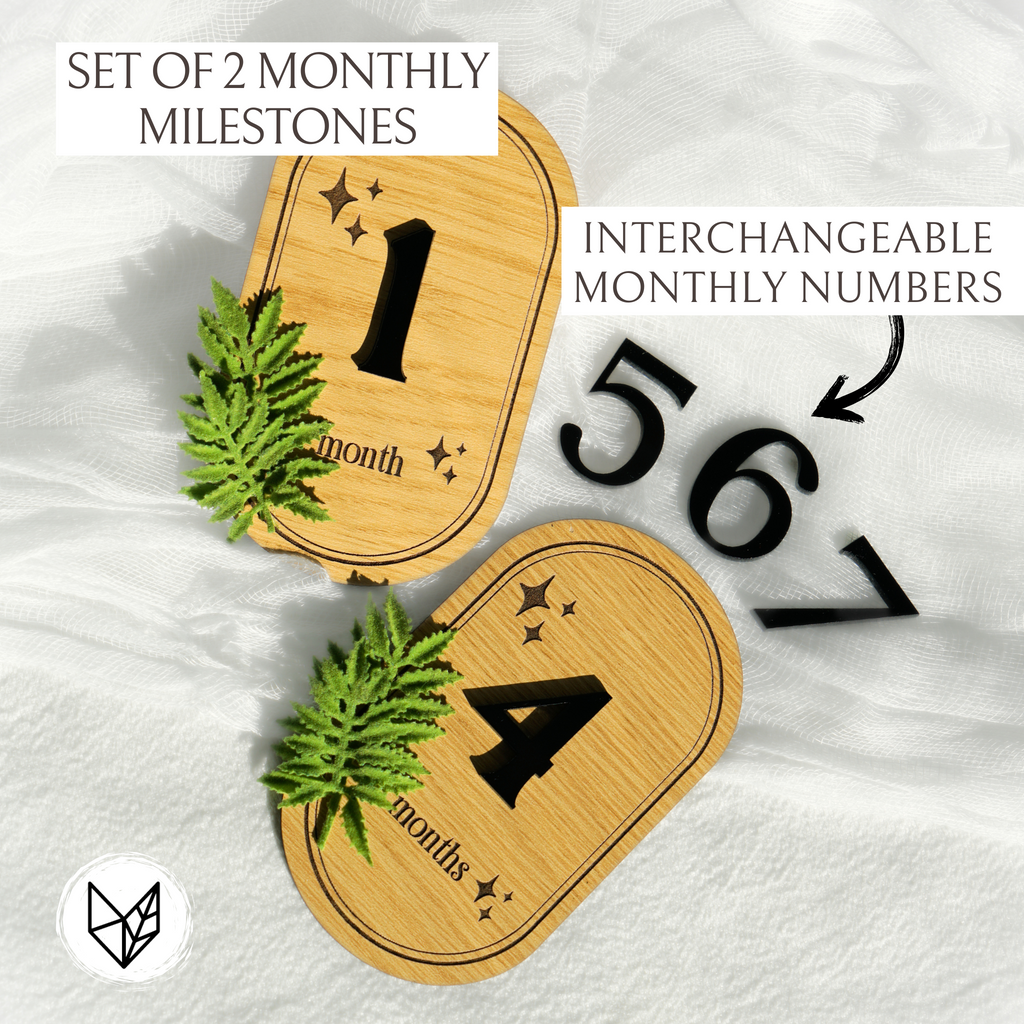 Baby Monthly Milestone Fern