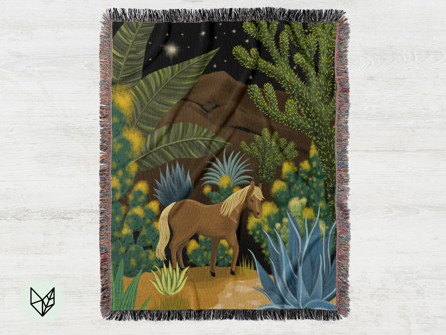 Cactus Decor Art Desert Horse Blanket