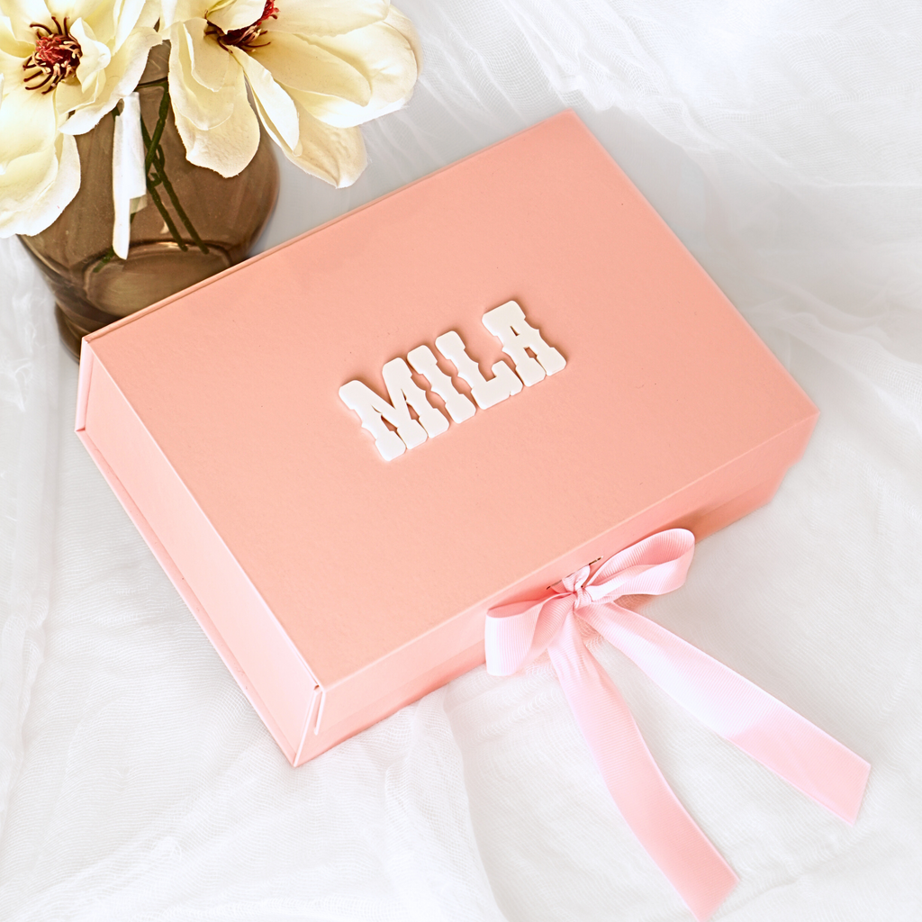 Cowgirl Scalloped Baby Memory Box Set