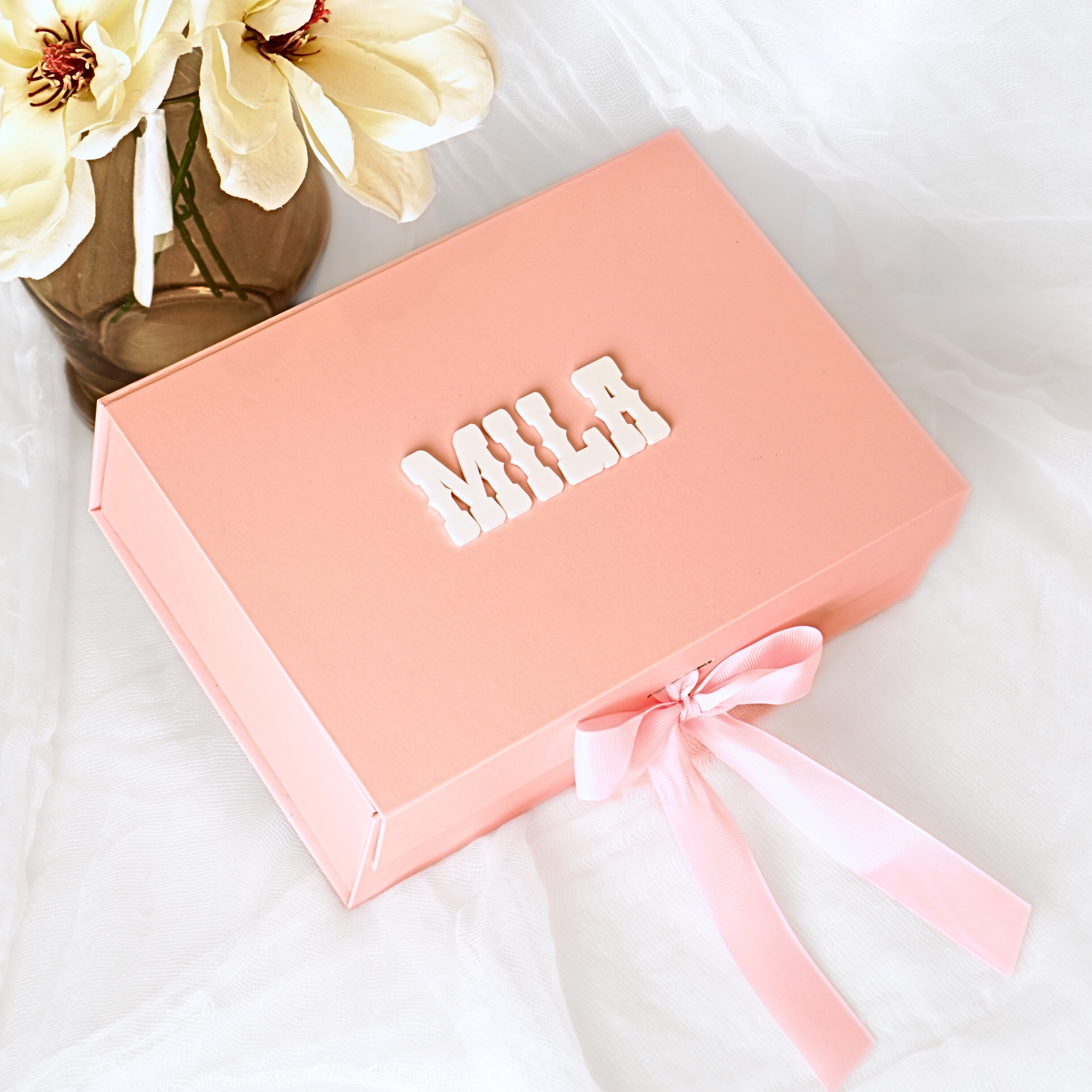 Cowgirl Scalloped Baby Memory Box Set
