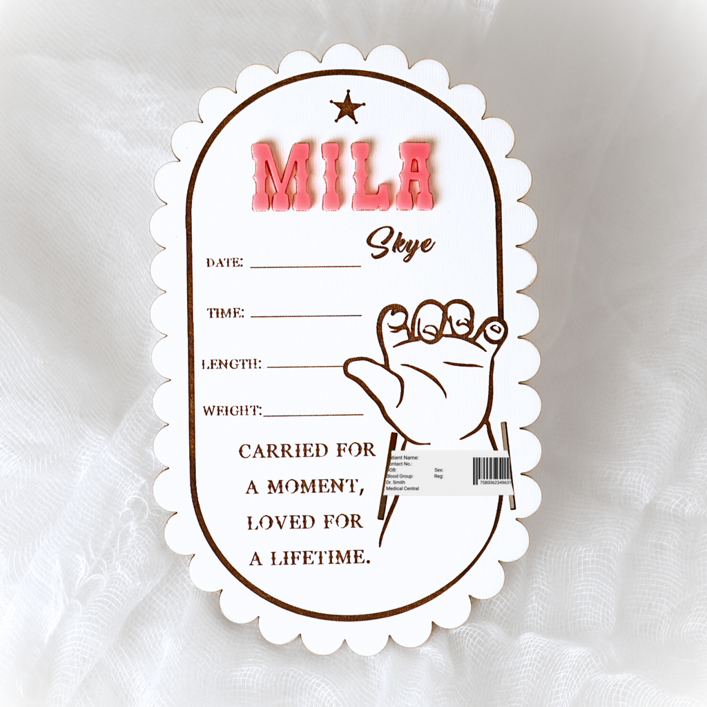 Baby Birth Hospital Bracelet Holder