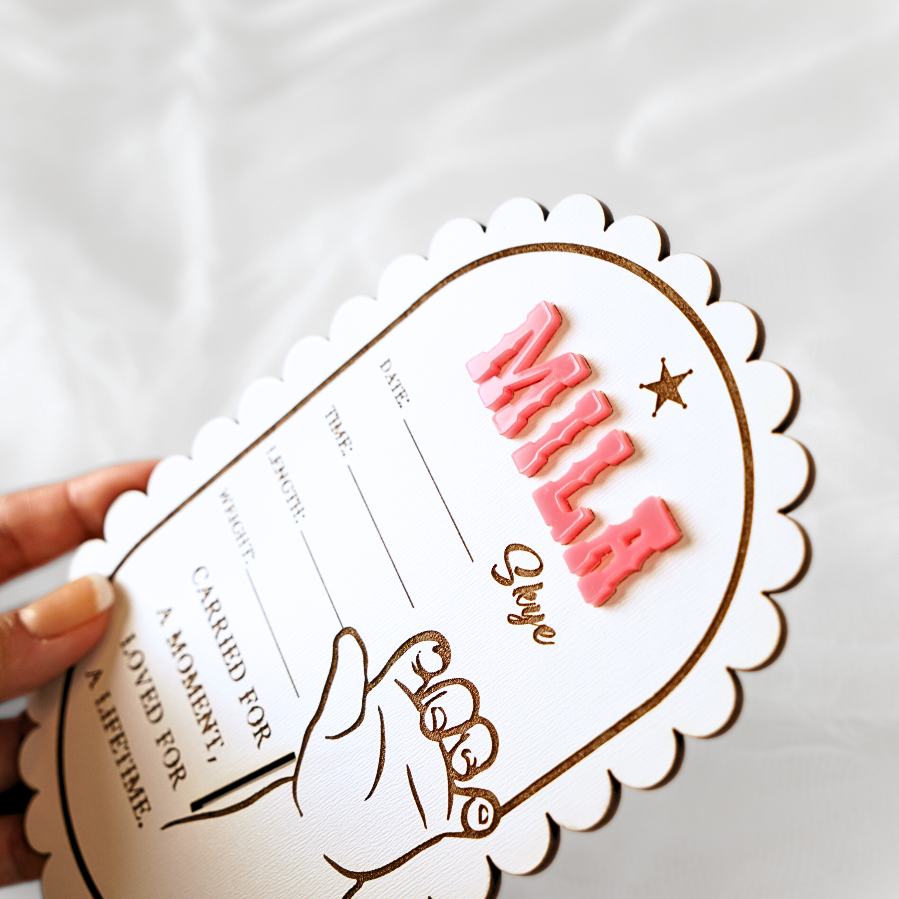 Baby Birth Hospital Bracelet Holder
