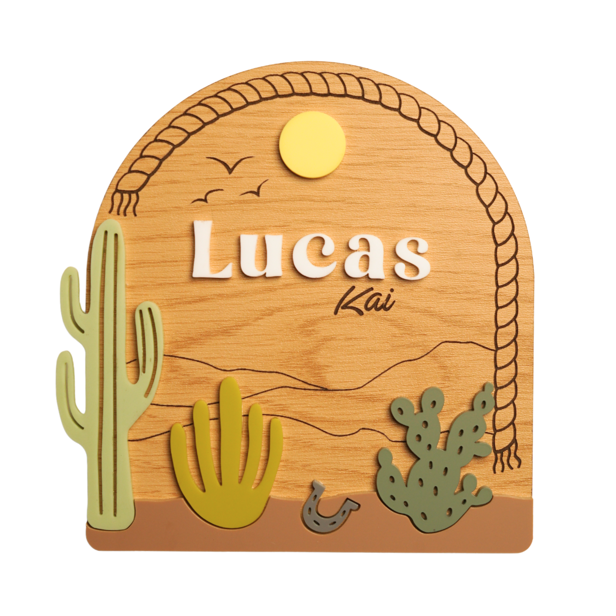 Desert Baby Nameplate