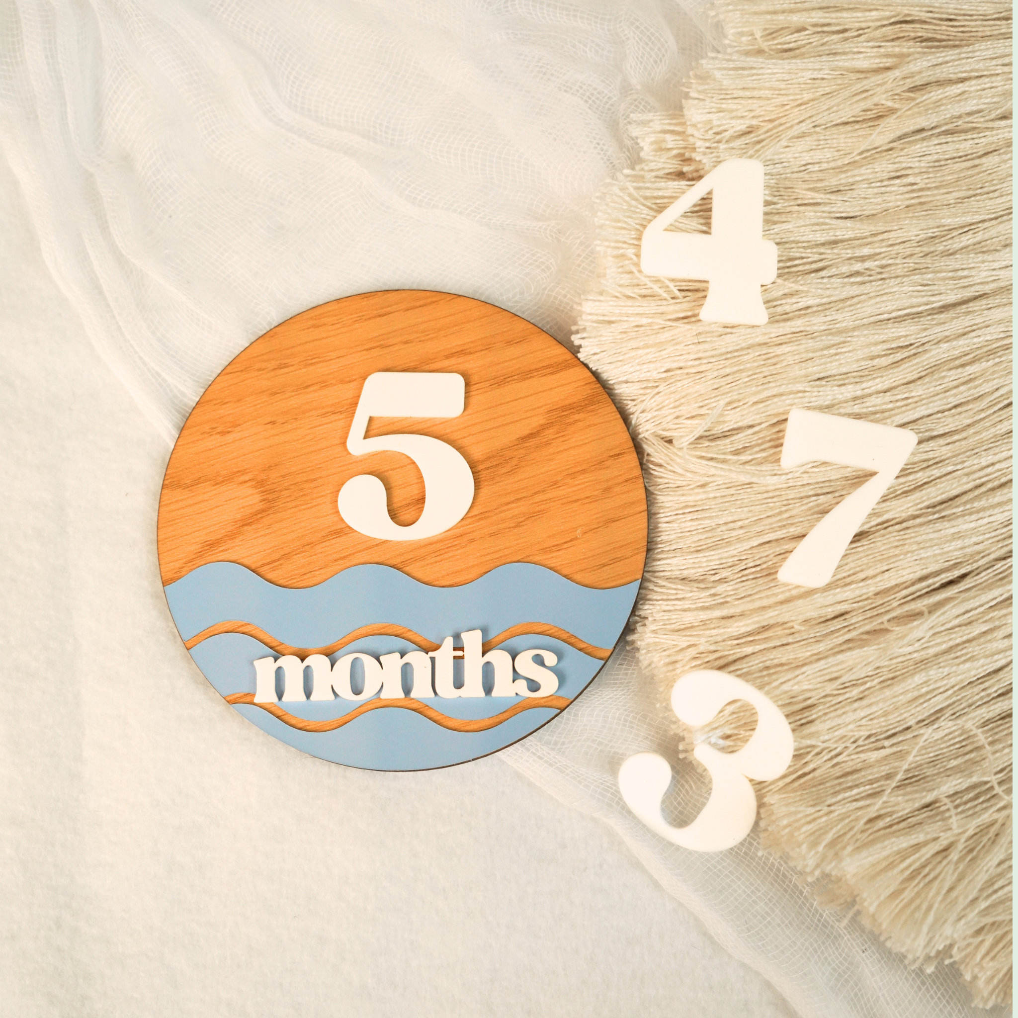 Ocean Baby Monthly Milestone