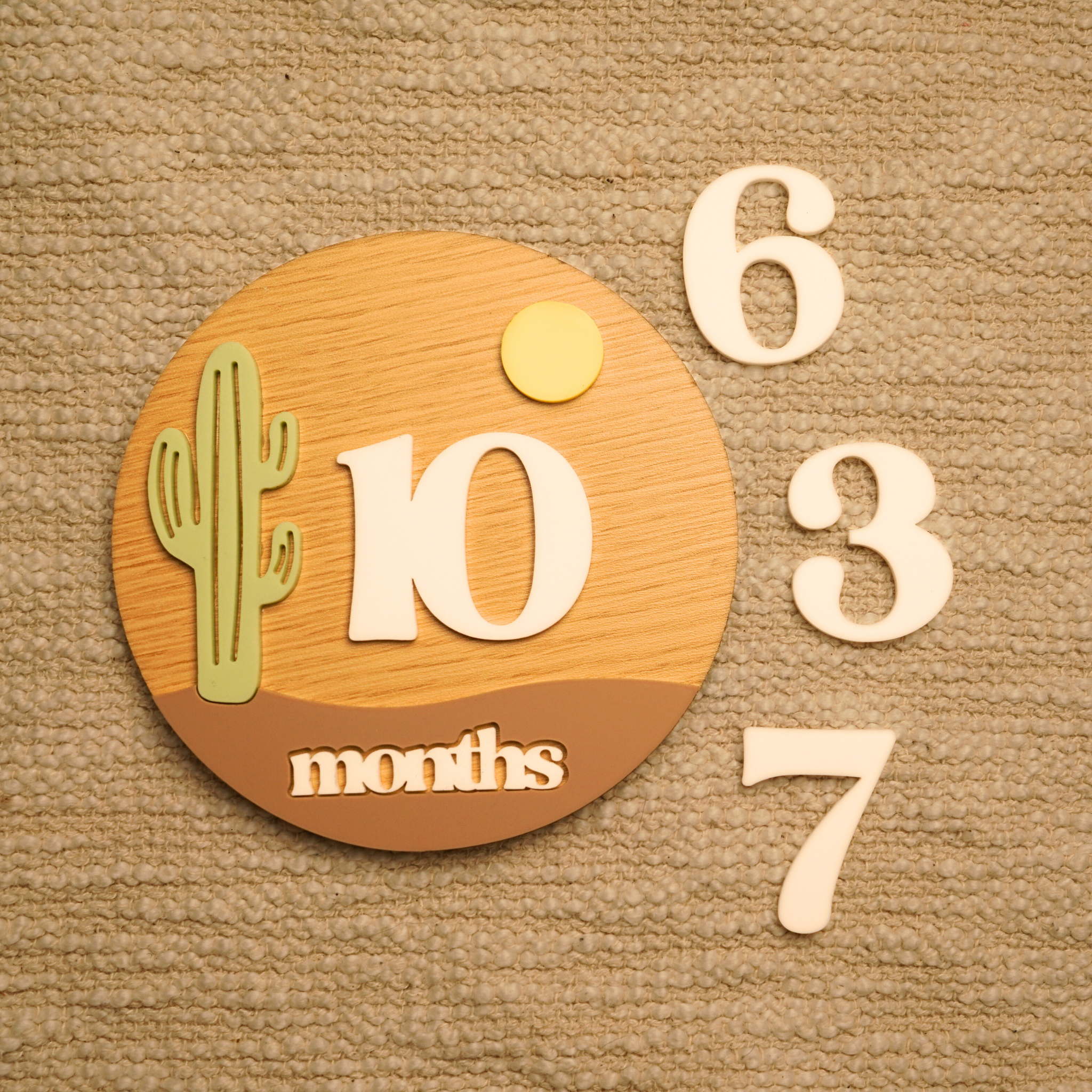 Desert Baby Monthly Milestone