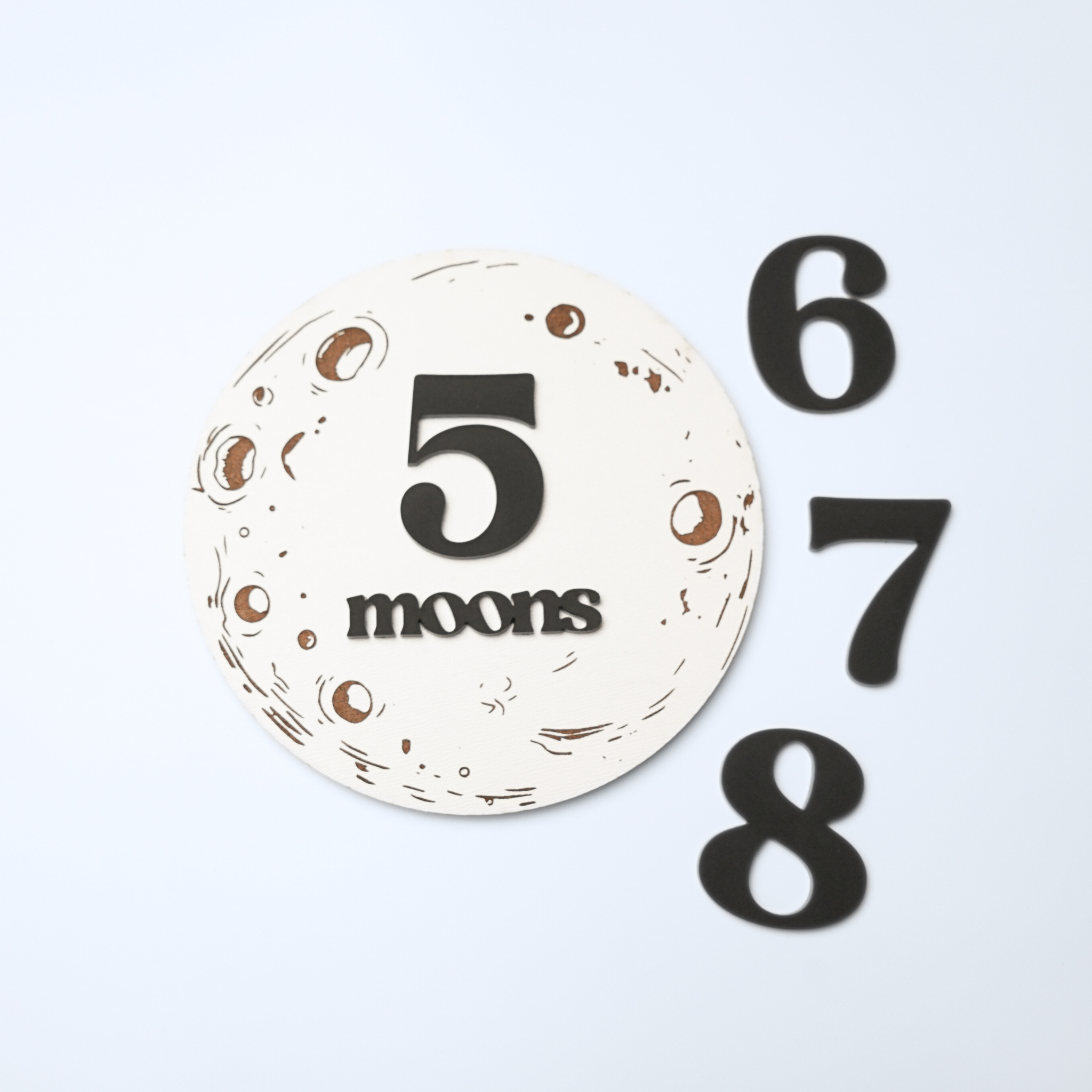 Moon Baby Monthly Milestone