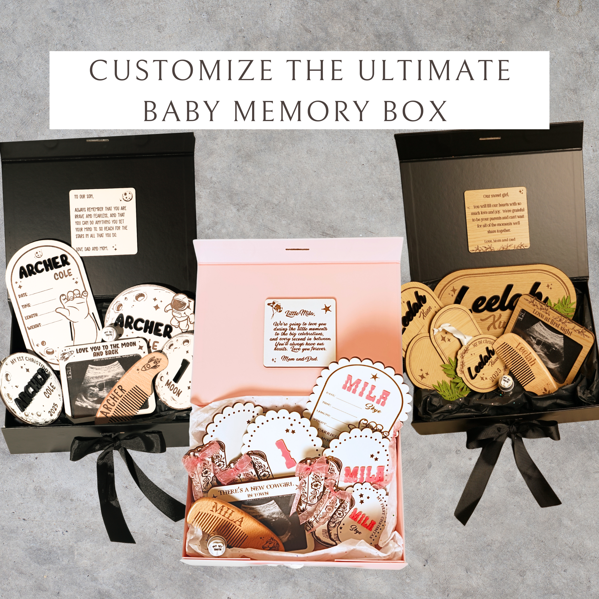 Create Your Custom Baby Memory Box Set