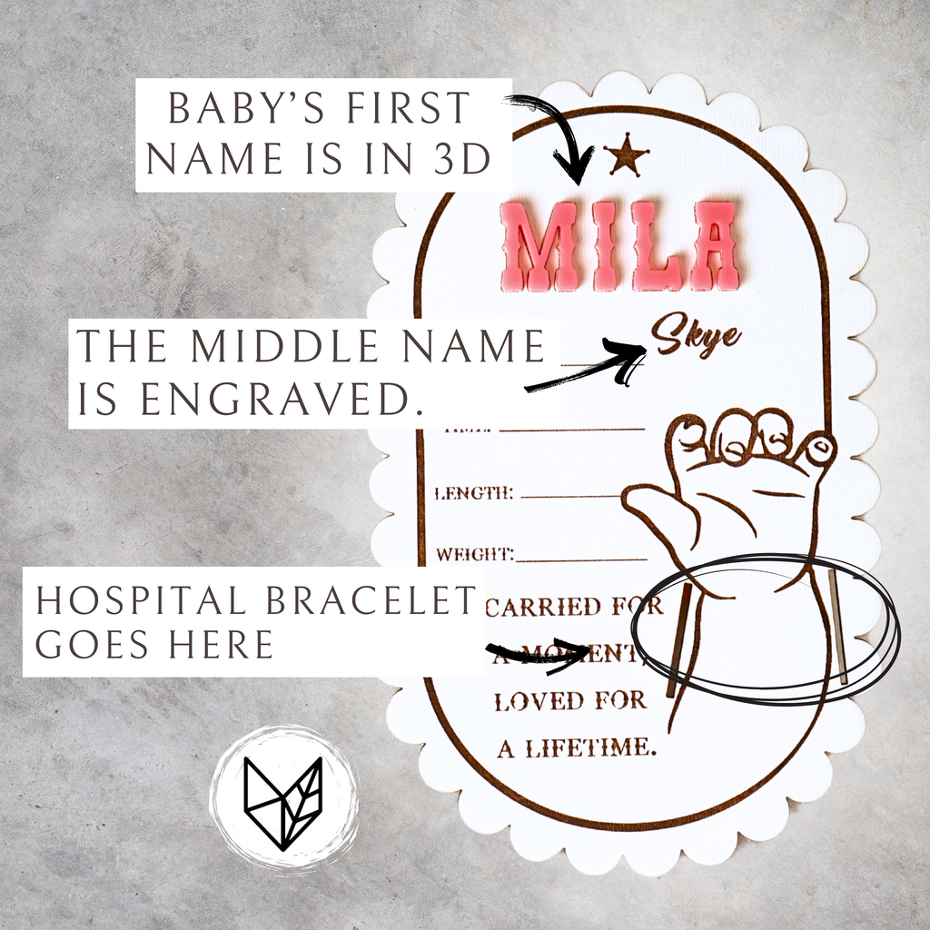 Baby Birth Hospital Bracelet Holder