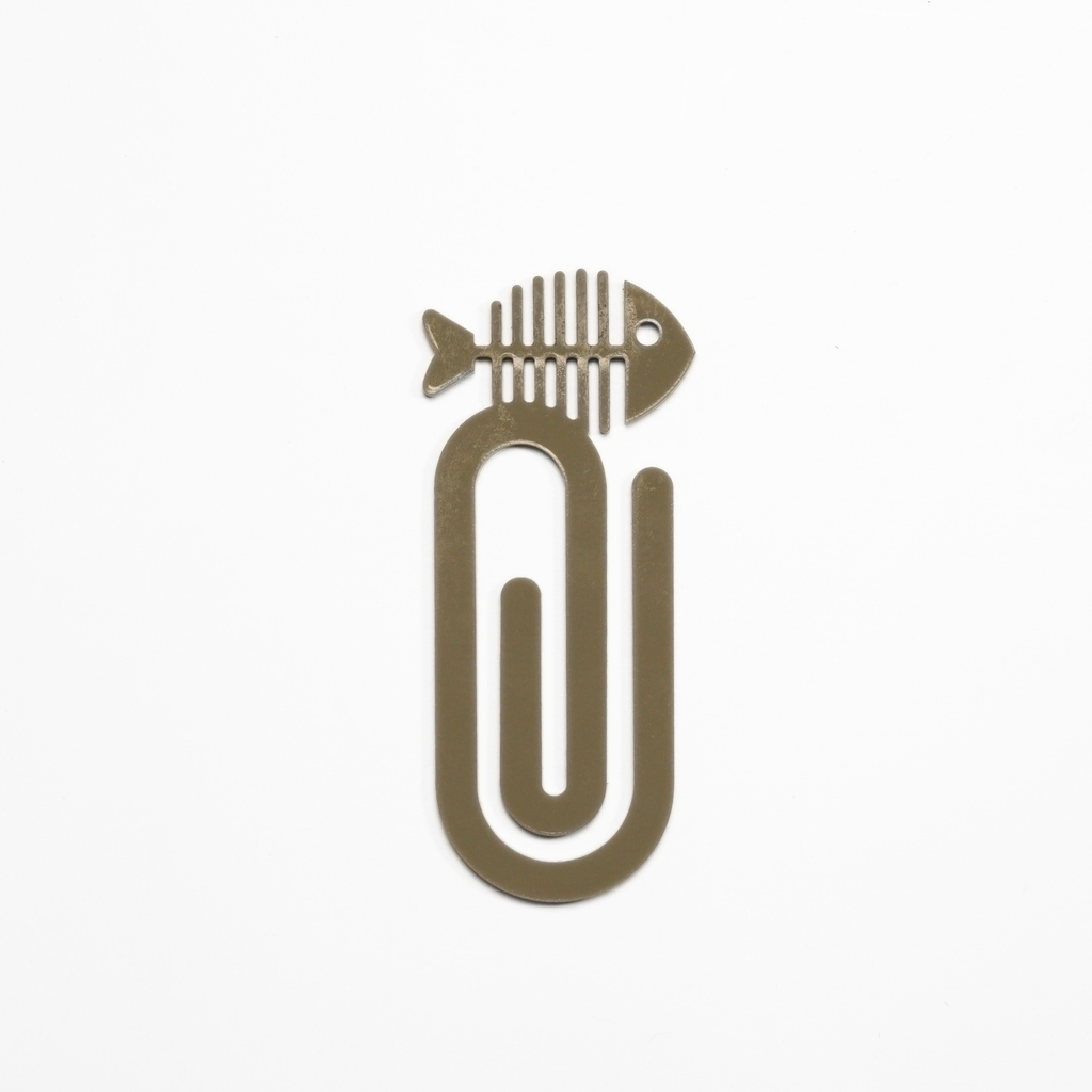 Fishbone Jumbo Bookmark Stationery Journal Notebook Planner Accessory