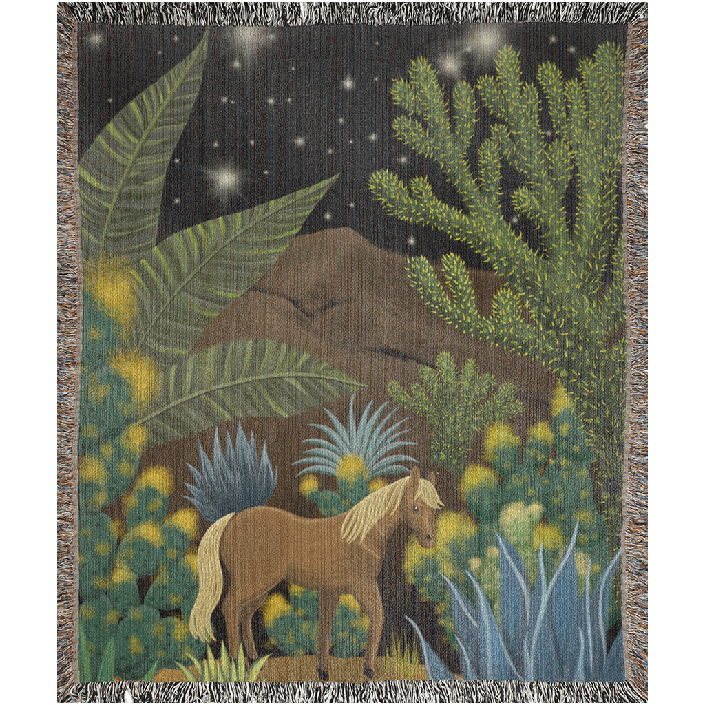 Cactus Decor Art Desert Horse Blanket