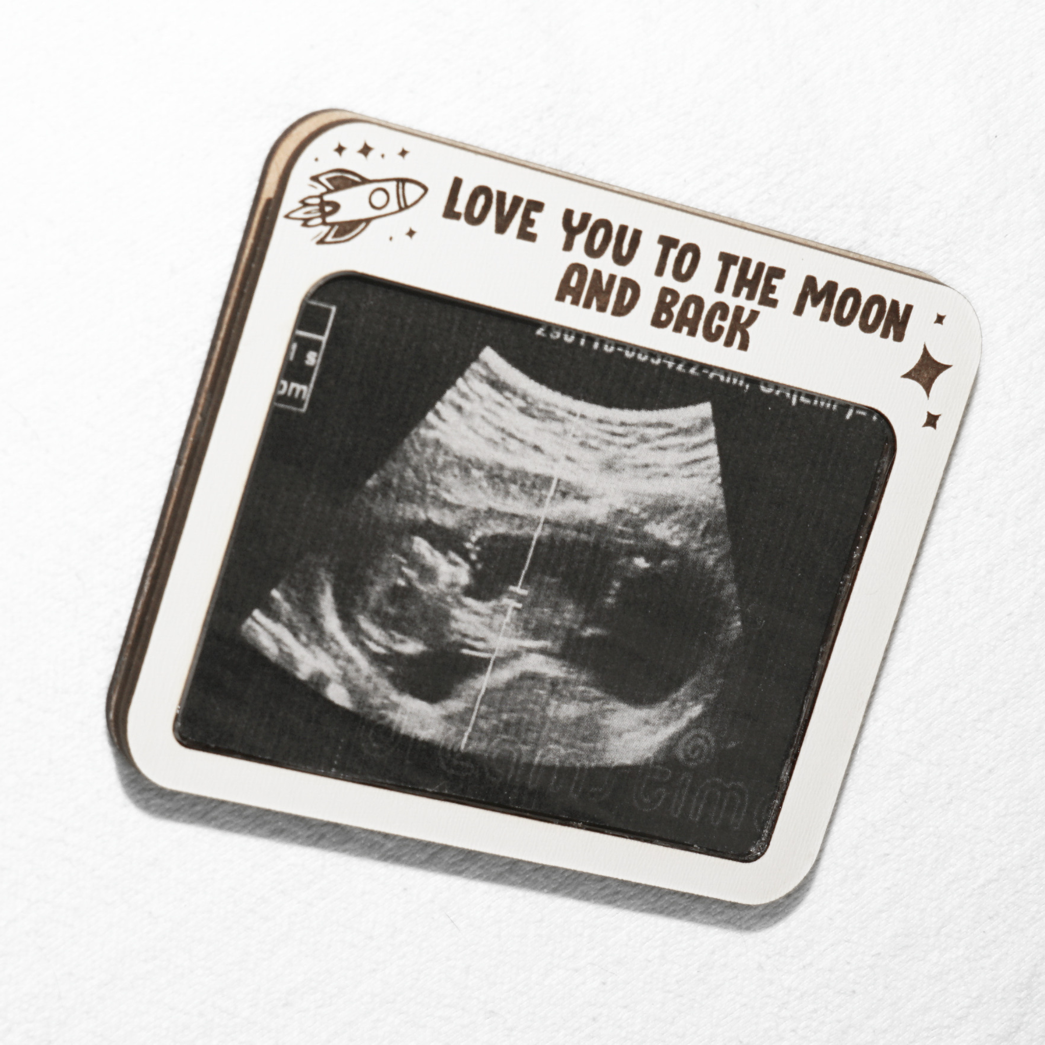 Ultrasound Frame Magnet Moon
