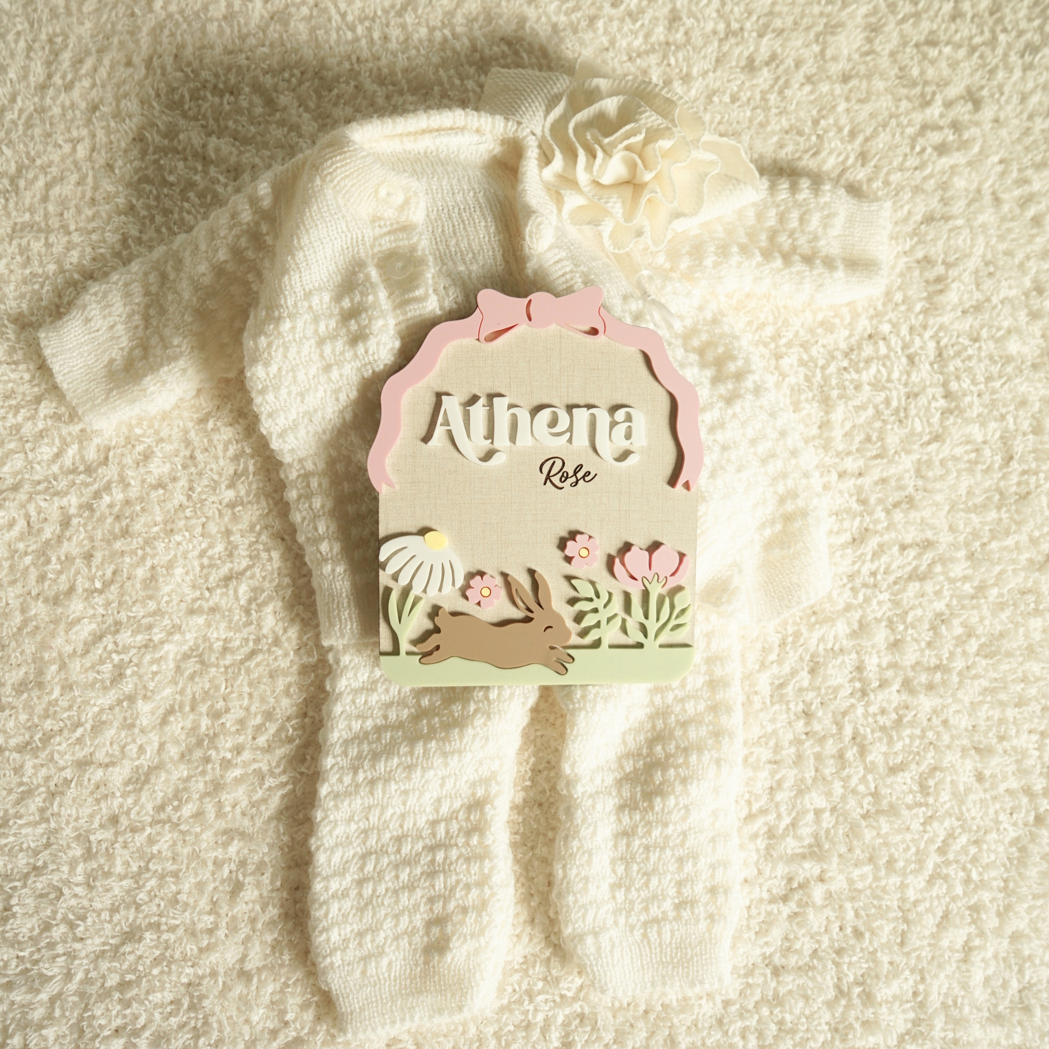 Wildflower Baby Nameplate