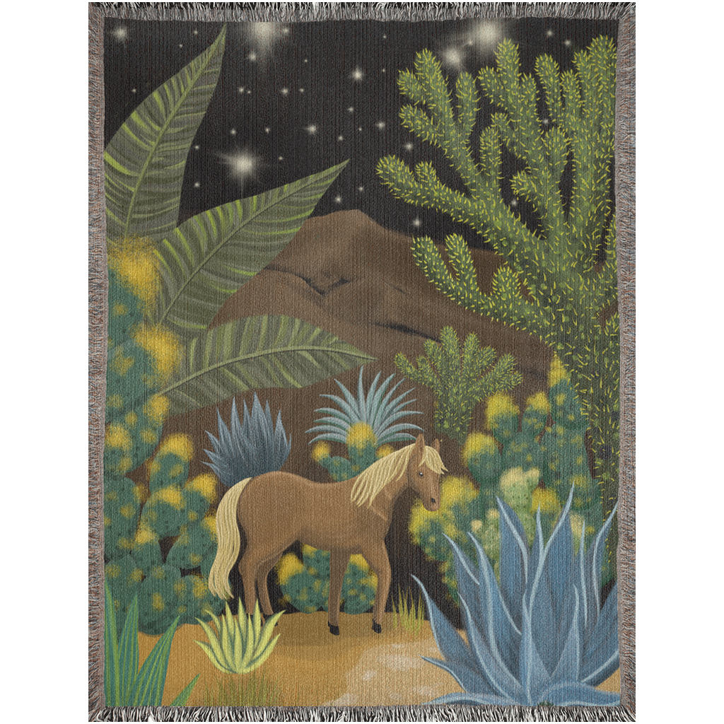 Cactus Decor Art Desert Horse Blanket