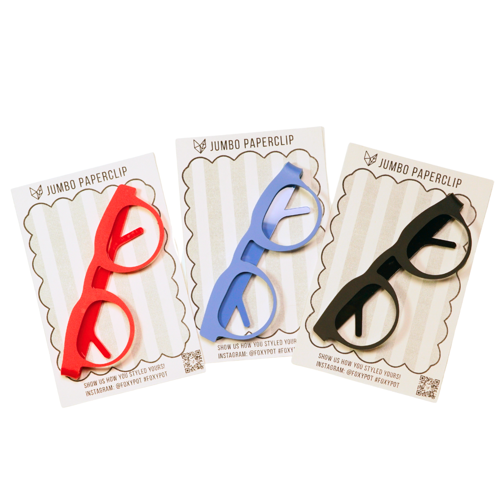 Glasses Jumbo Bookmark Stationery Journal Notebook Planner Accessory