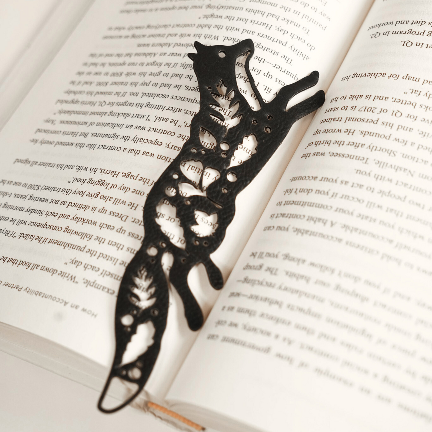 Fox Leatherette Bookmark