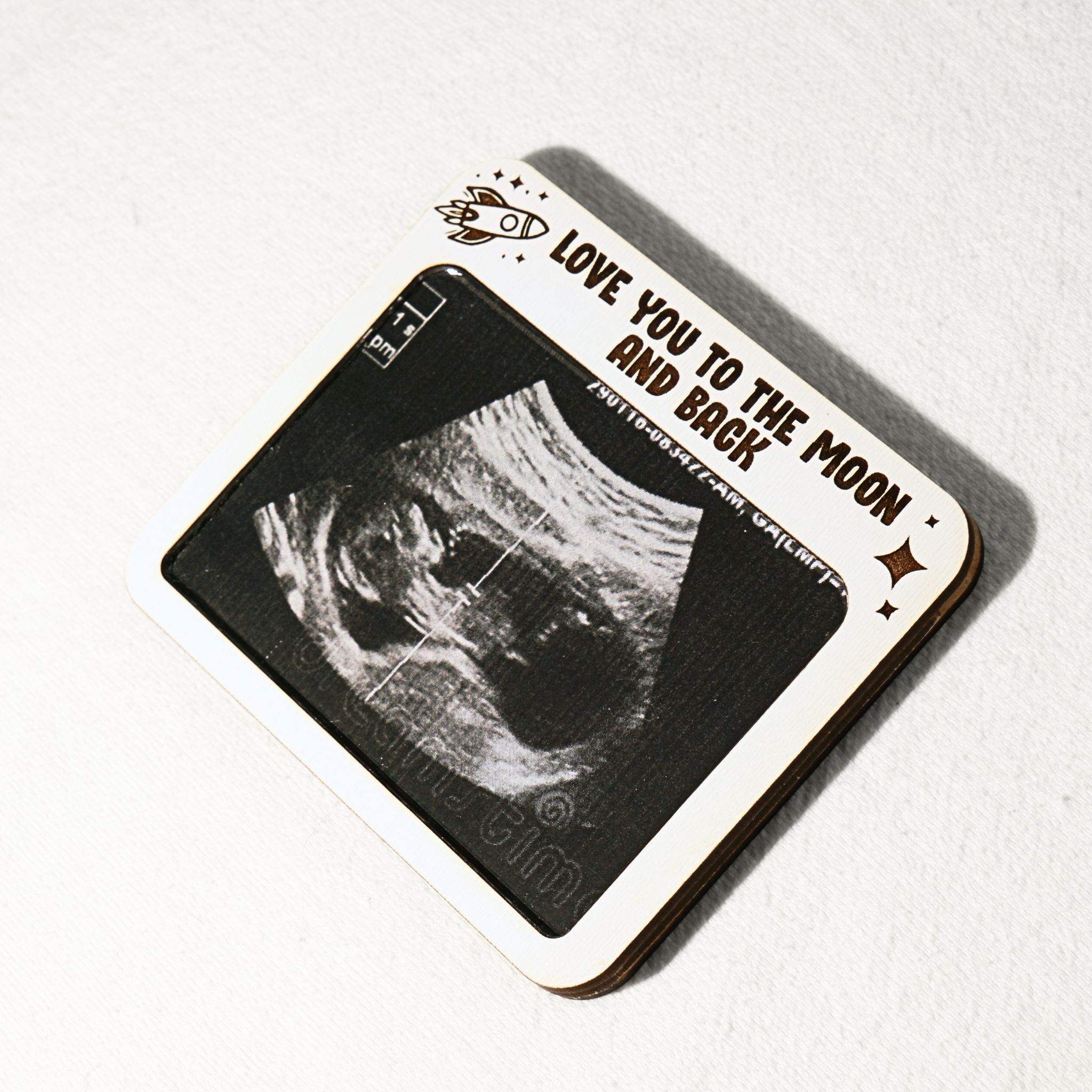 Ultrasound Frame Magnet Moon