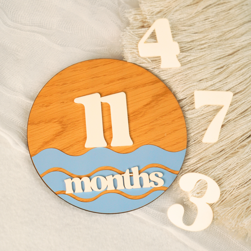 Ocean Baby Monthly Milestone
