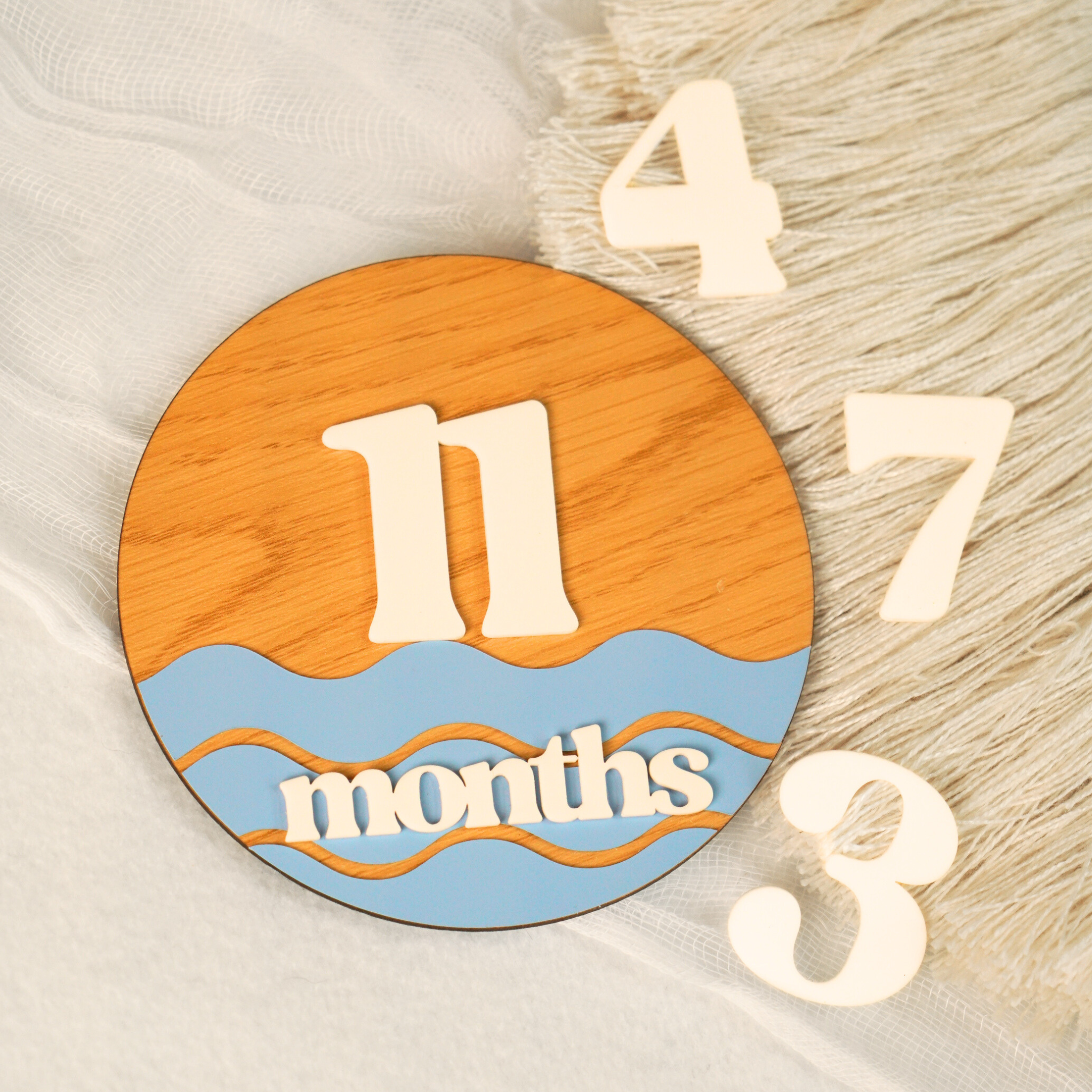 Ocean Baby Monthly Milestone