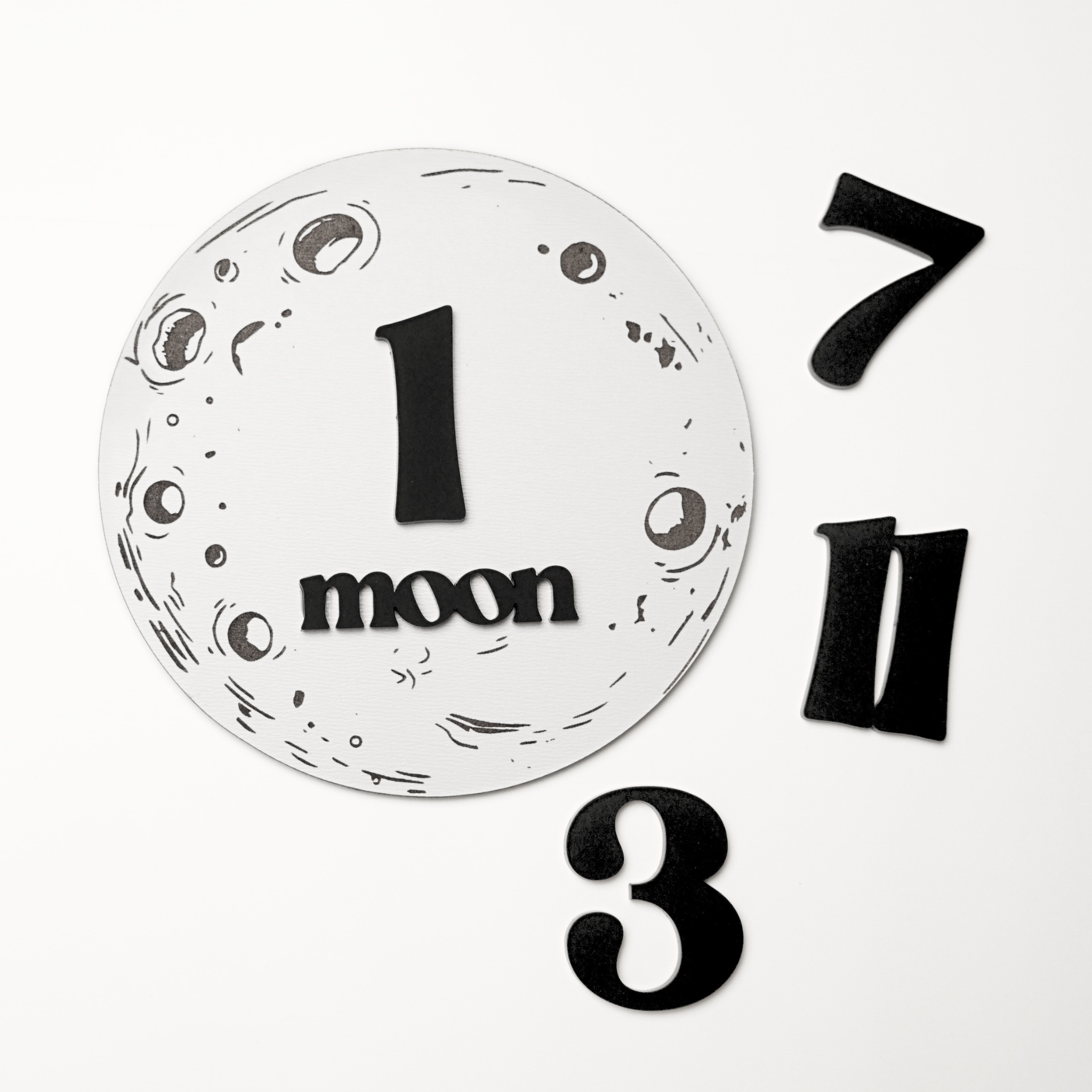 Moon Baby Monthly Milestone