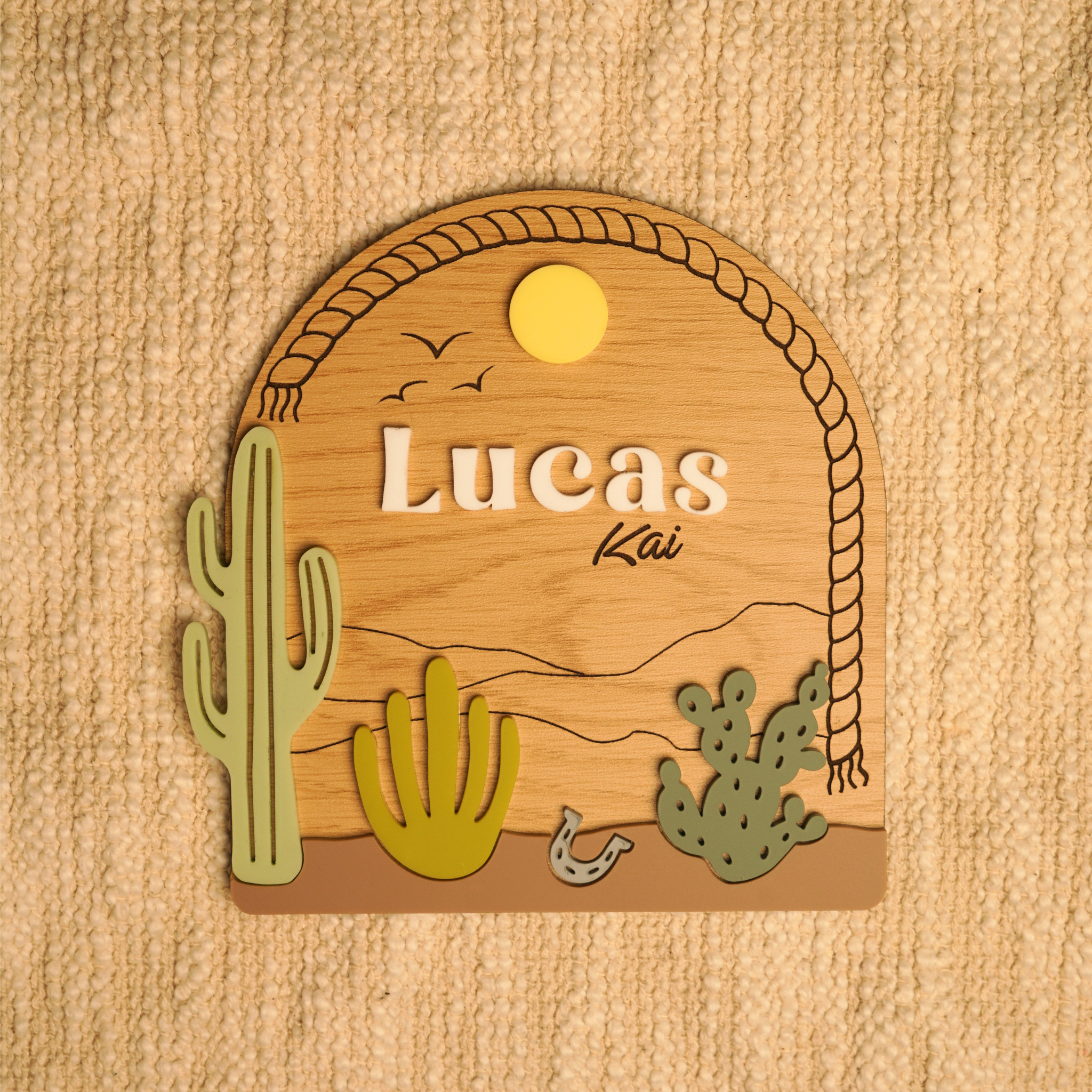 Desert Baby Nameplate