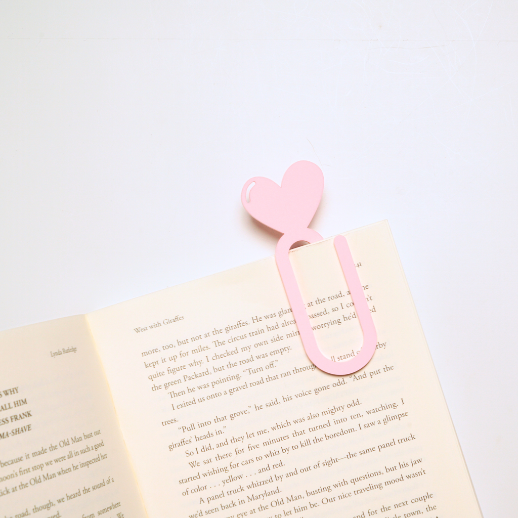 Heart Jumbo Bookmark Stationery Journal Notebook Planner Accessory