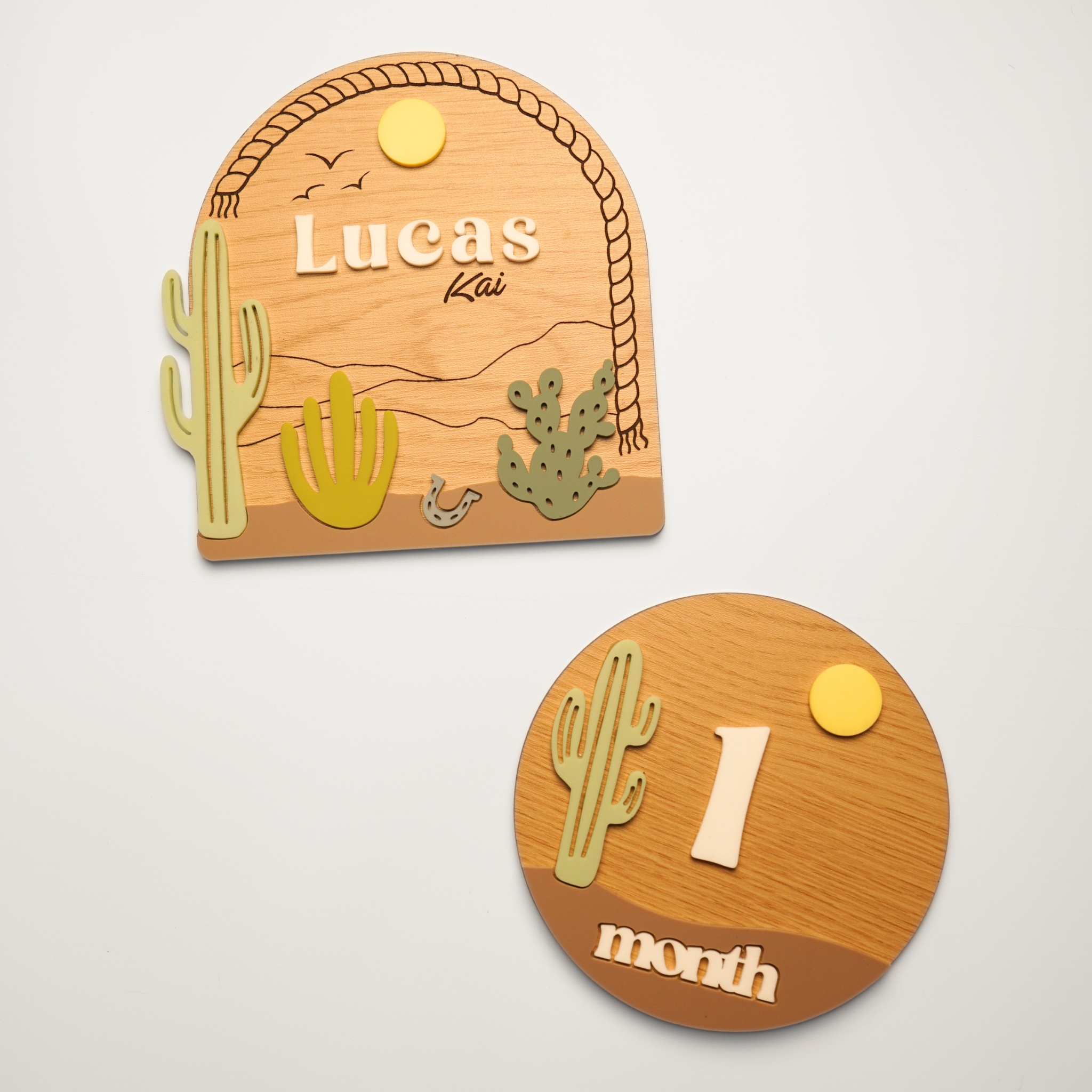 Desert Baby Monthly Milestone