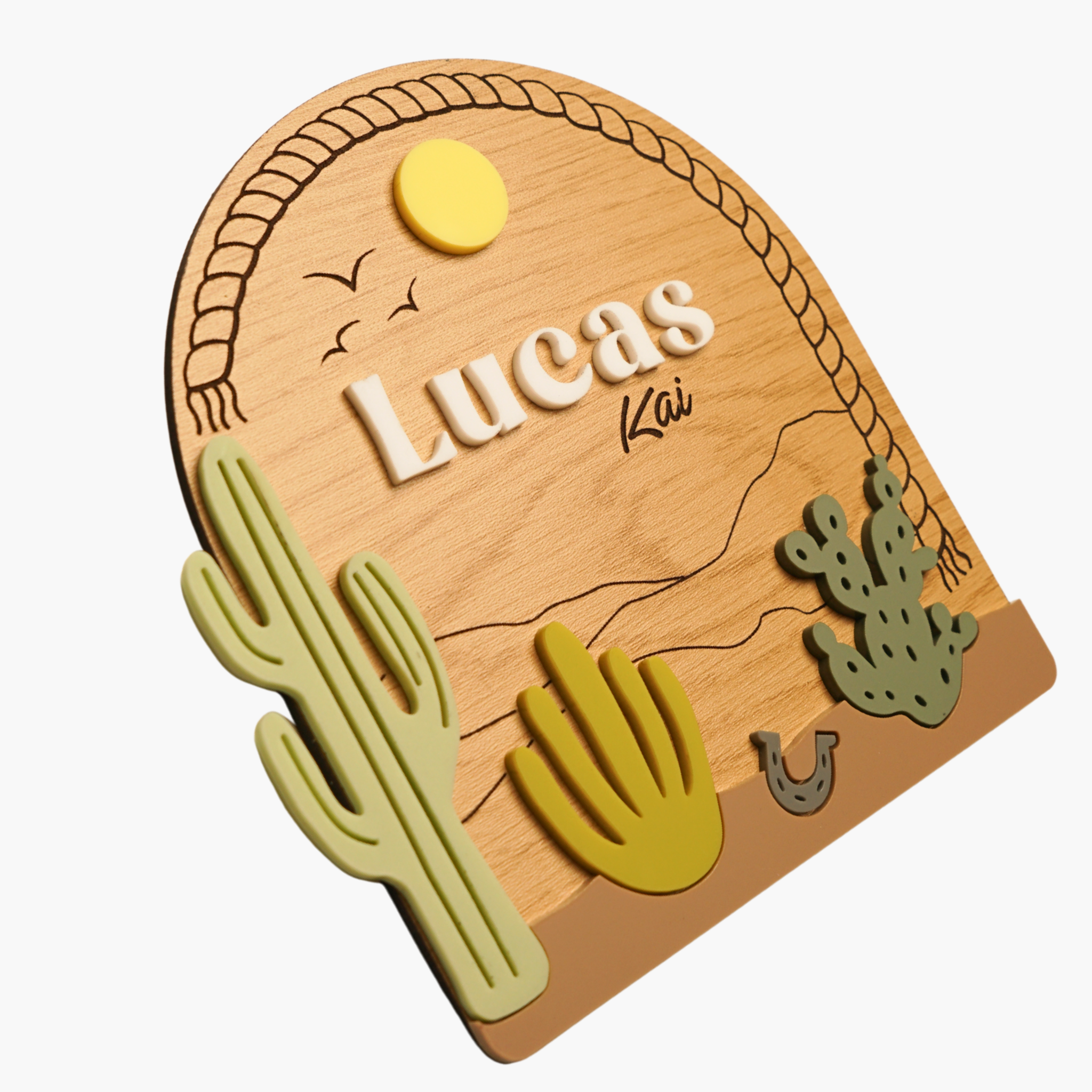 Desert Baby Nameplate