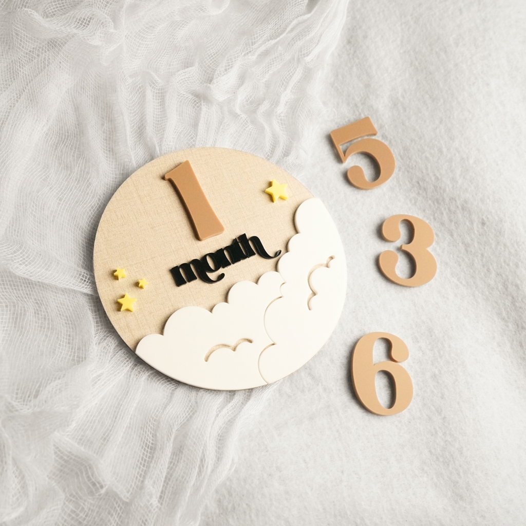 Cloud Baby Monthly Milestone