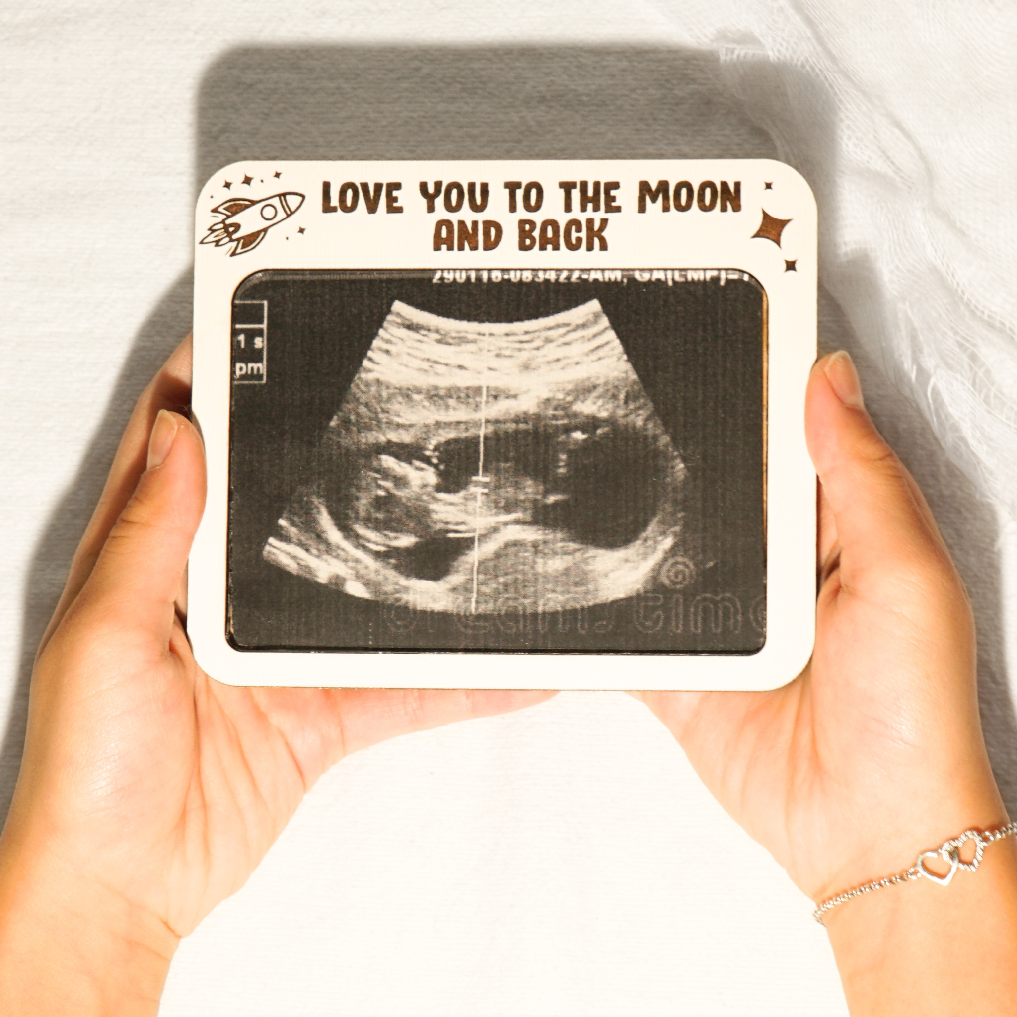 Ultrasound Frame Magnet Moon