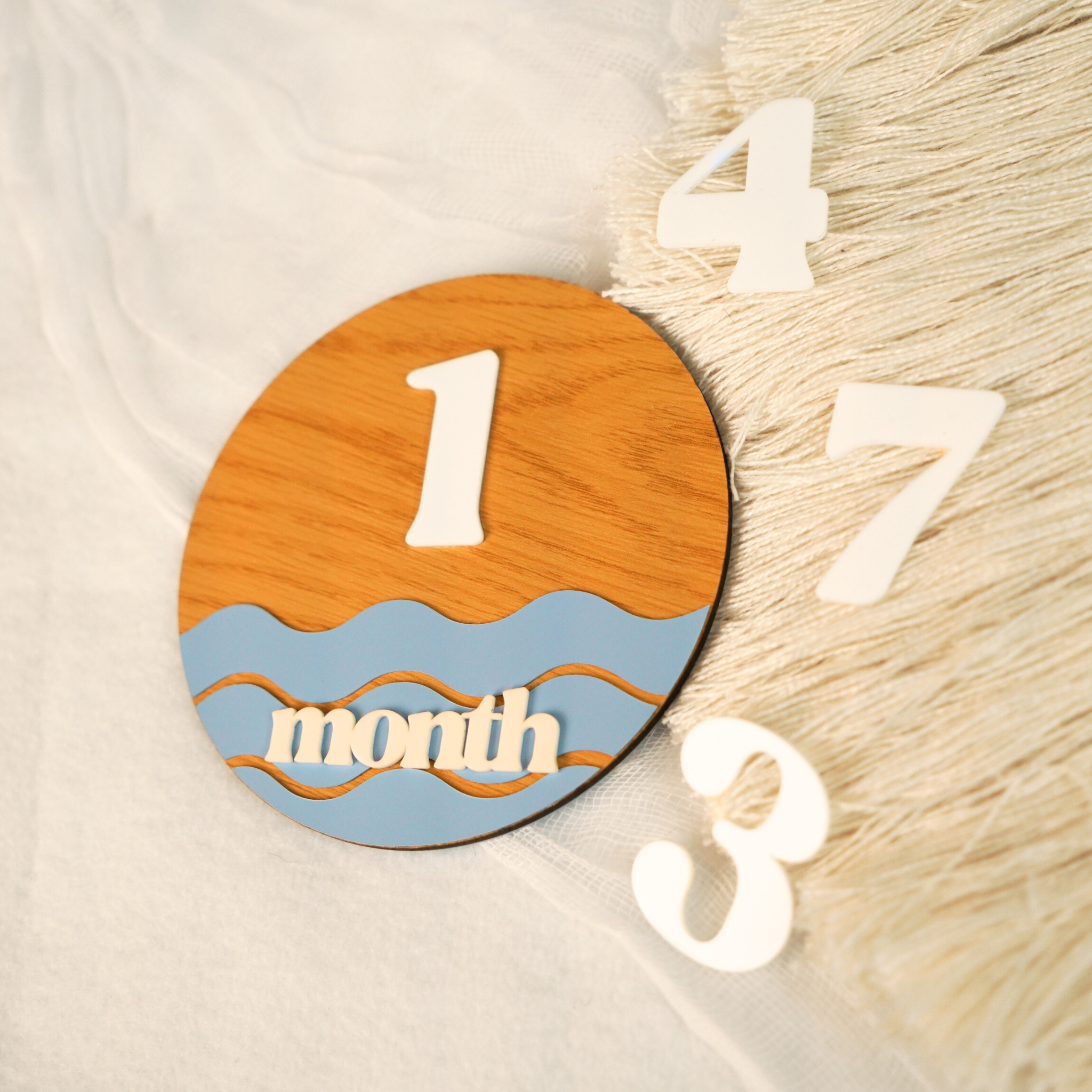Ocean Baby Monthly Milestone