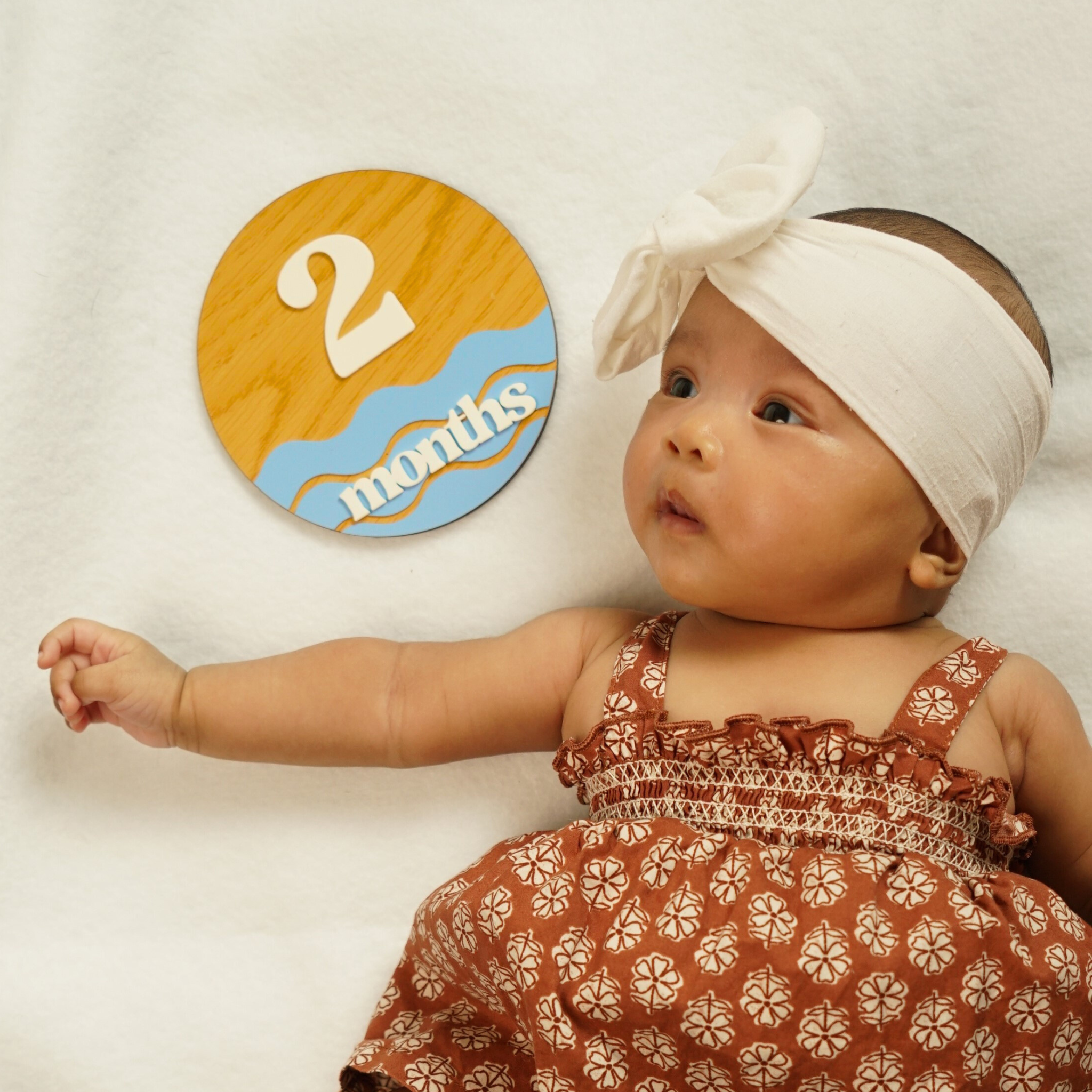 Ocean Baby Monthly Milestone