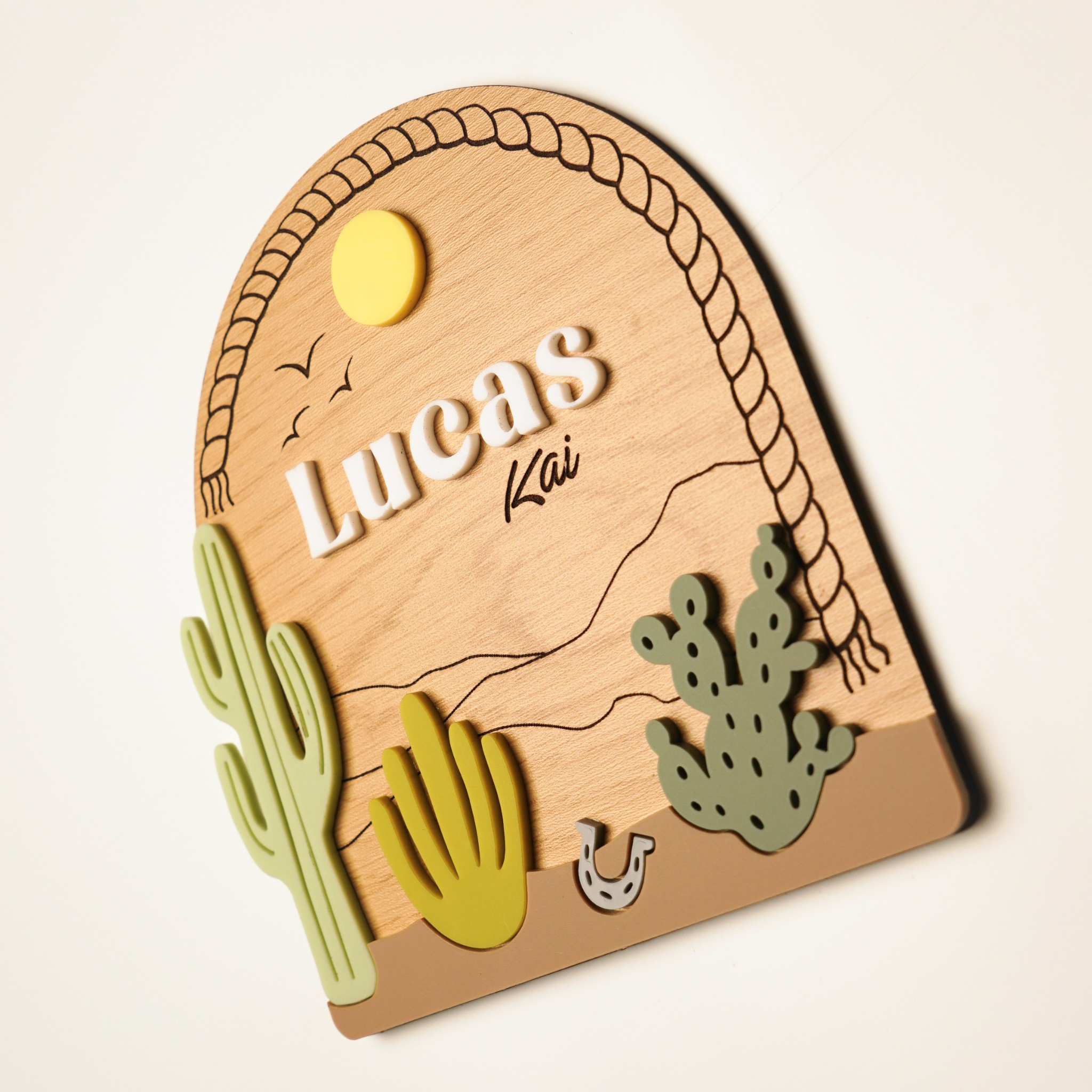 Desert Baby Nameplate