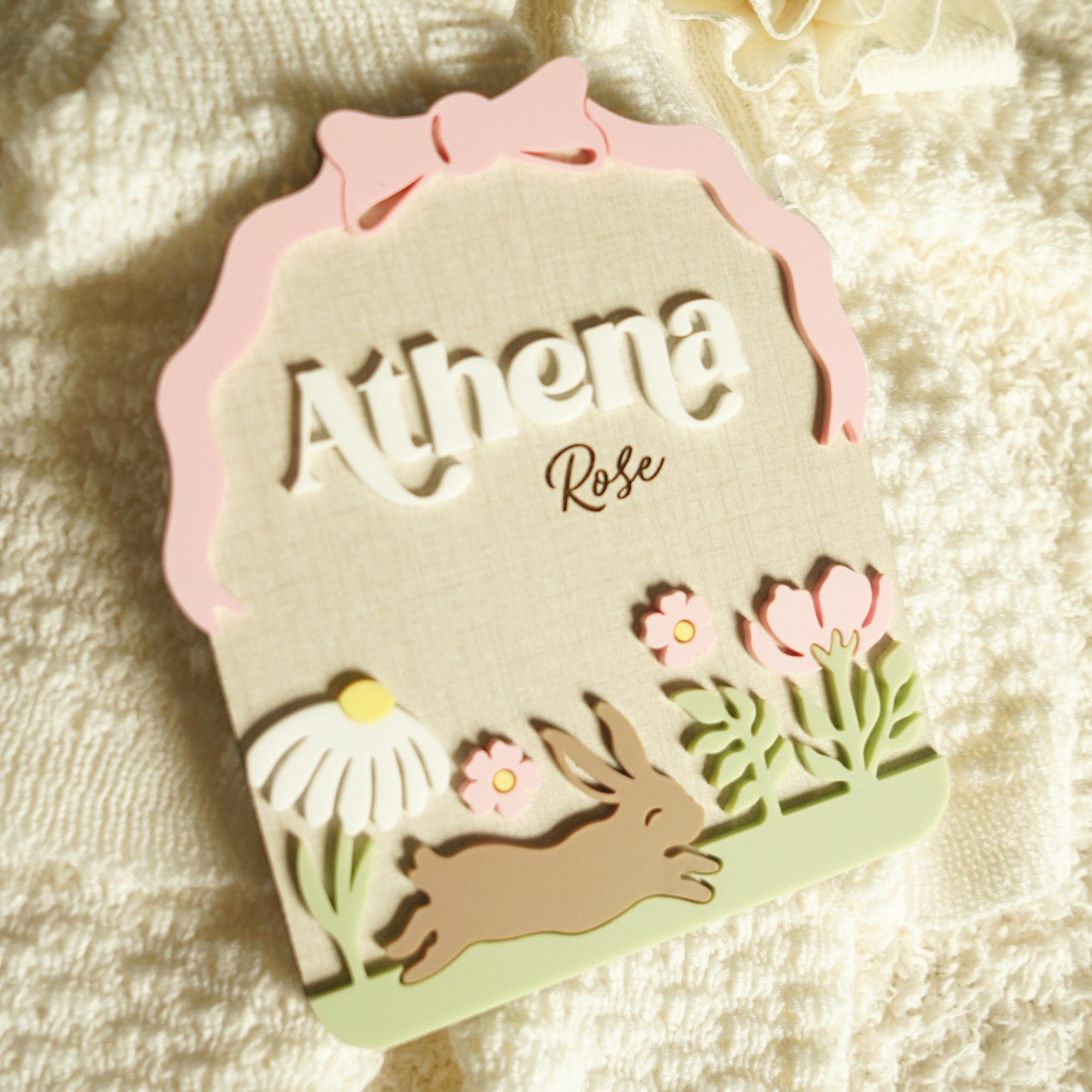 Wildflower Baby Nameplate