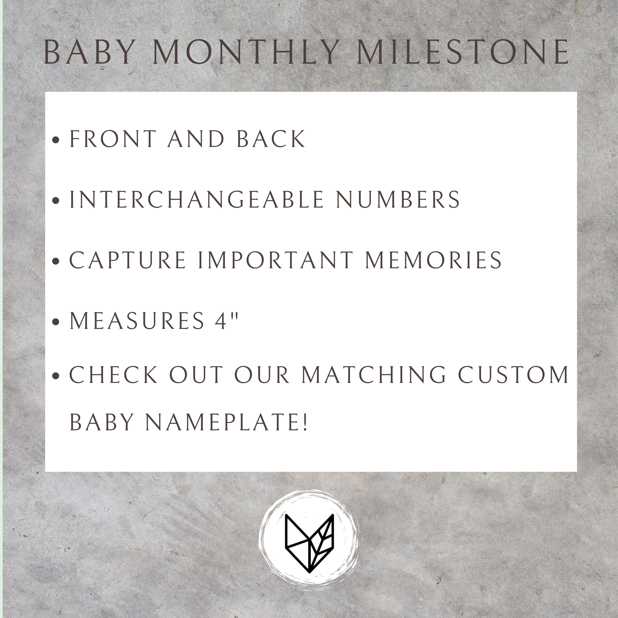 Desert Baby Monthly Milestone