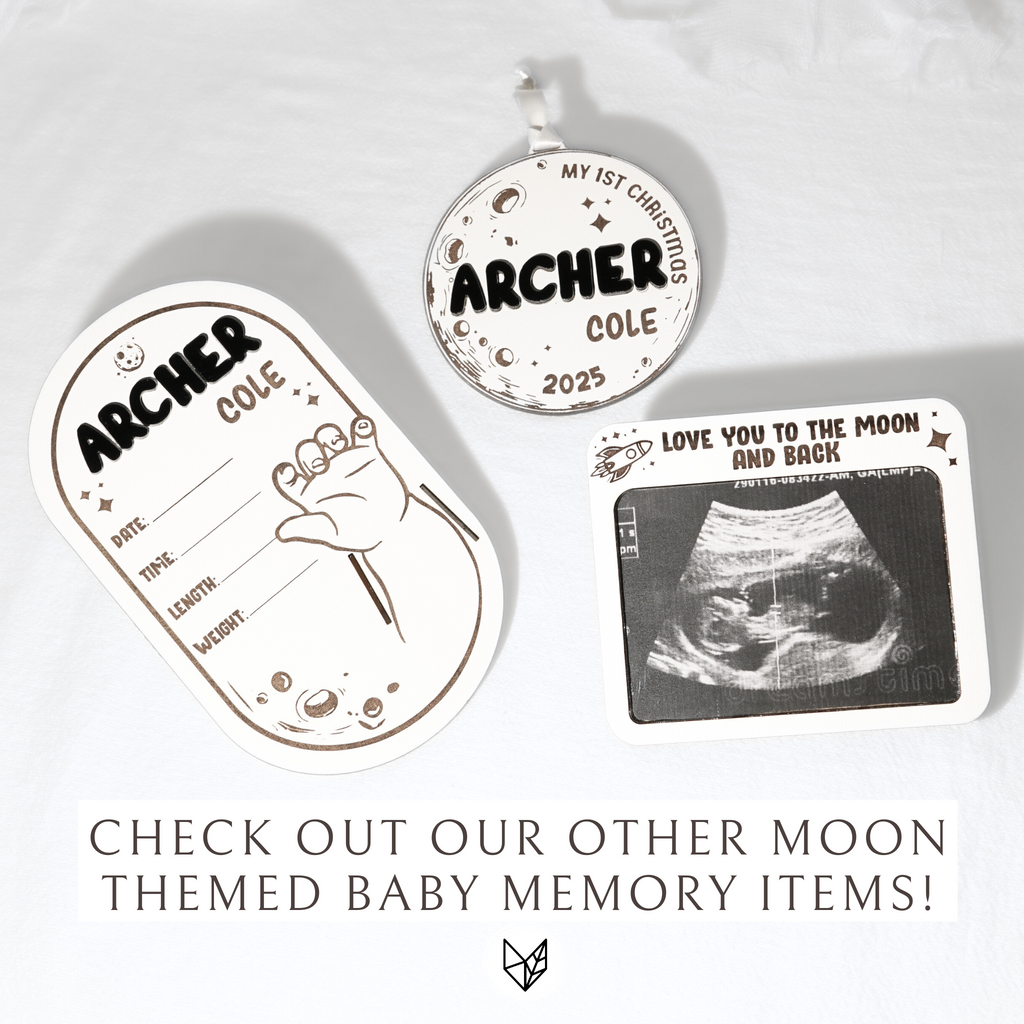 Ultrasound Frame Magnet Moon