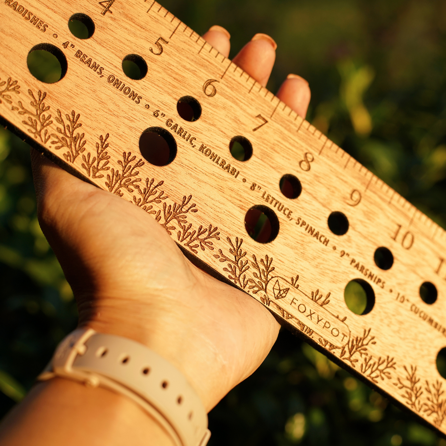 Seed Spacing Ruler Gardening Tool Sowing Guide Planting Ruler