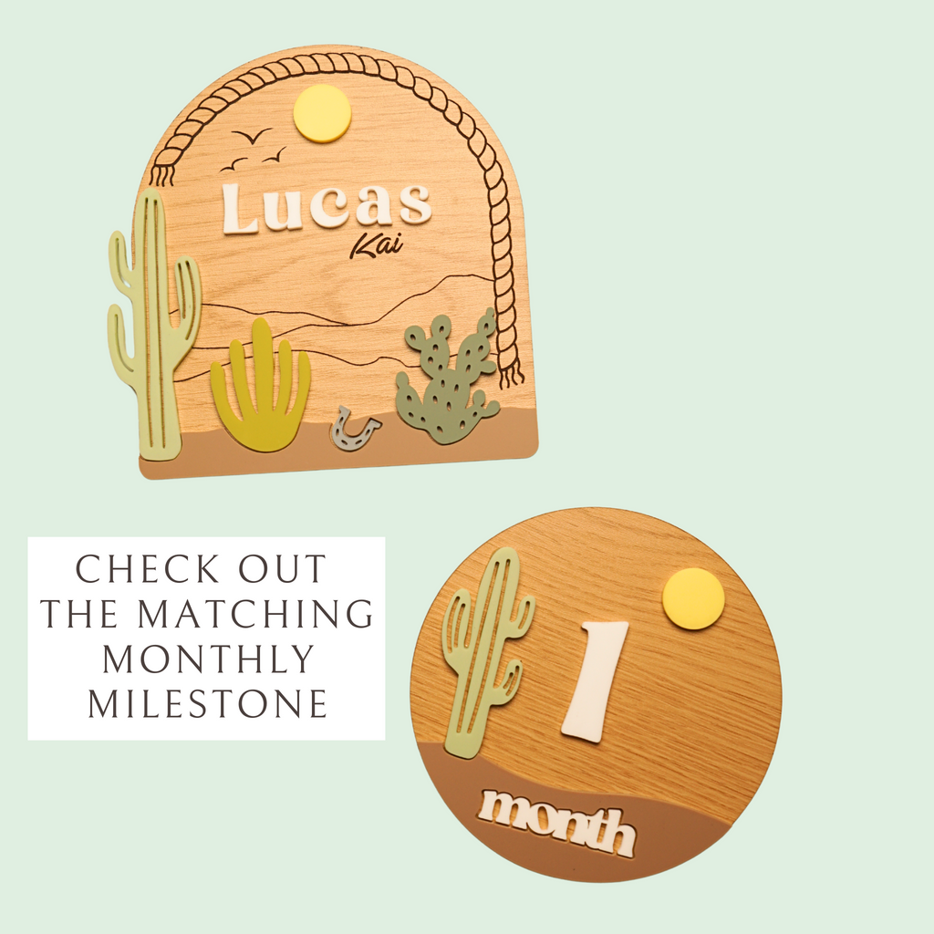 Desert Baby Nameplate