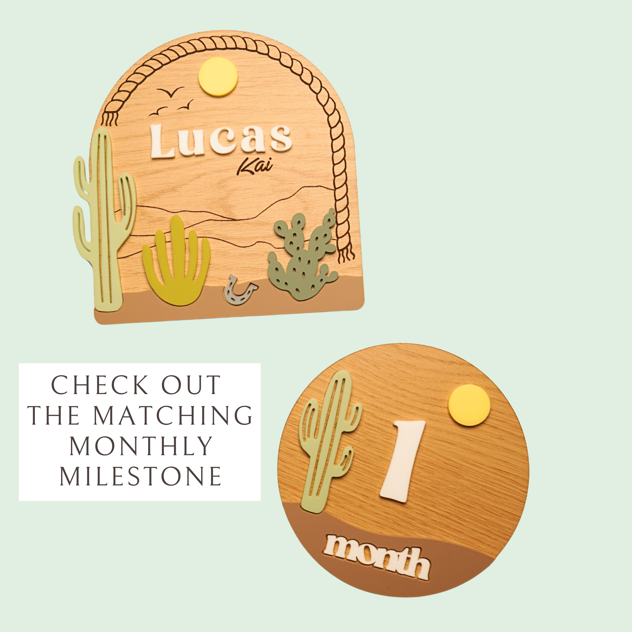 Desert Baby Nameplate