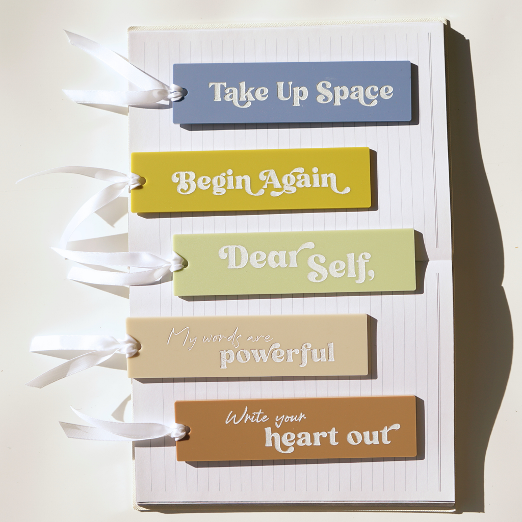 Begin Again Motivational Mental Health Affirmation Bookmark