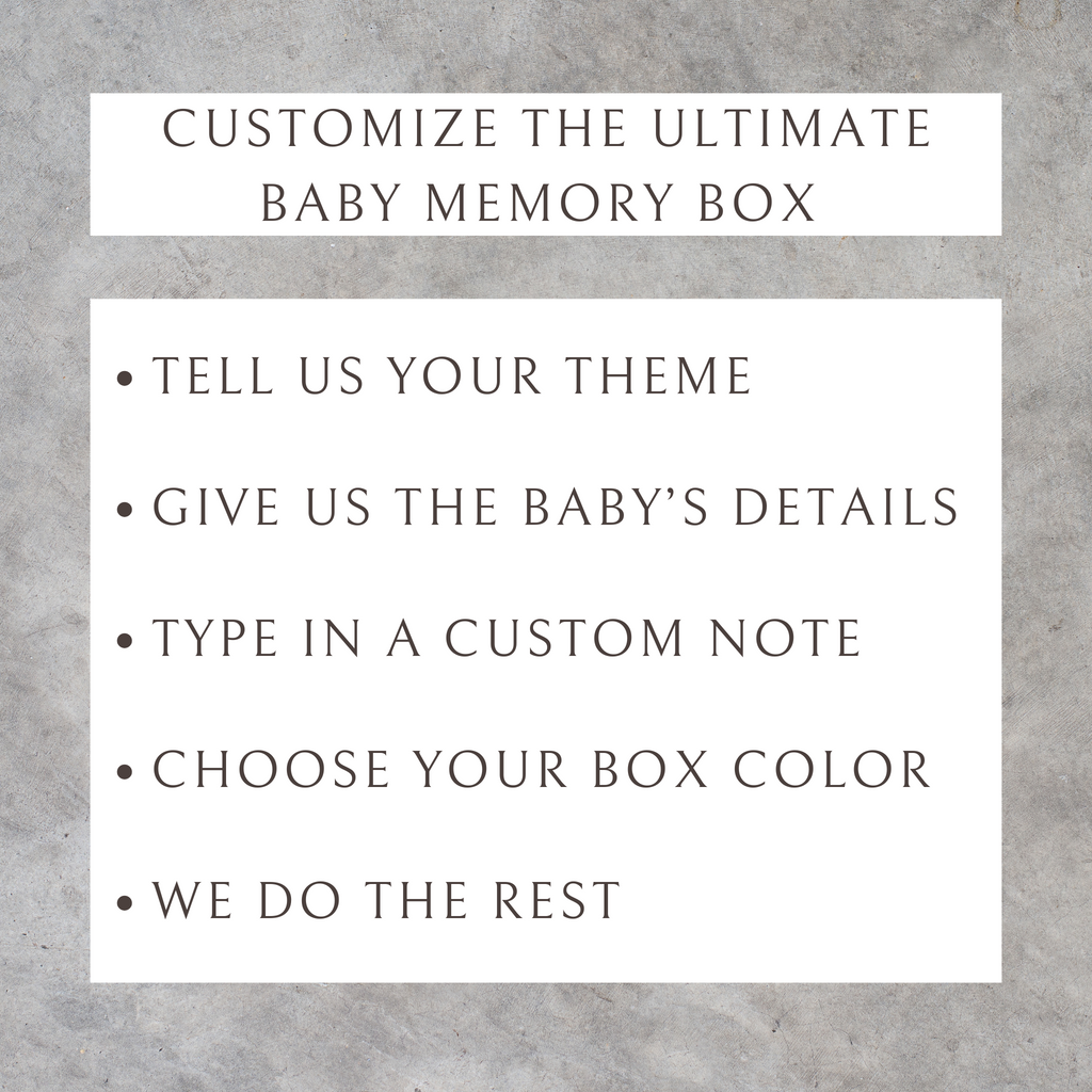 Create Your Custom Baby Memory Box Set