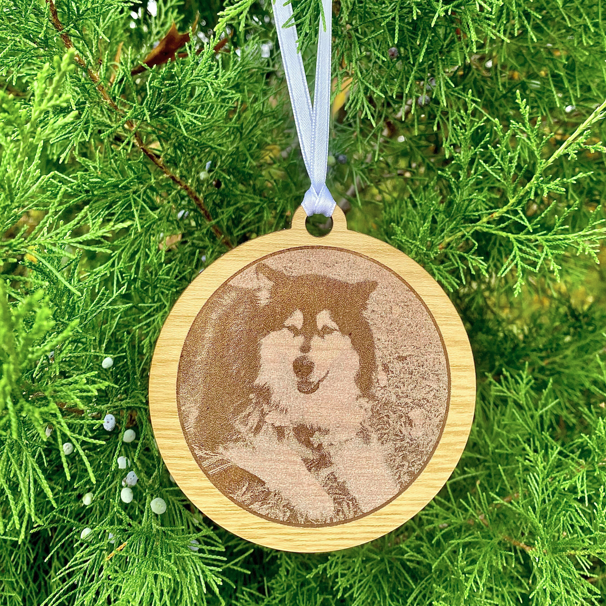 Custom Engraved Photo Ornament