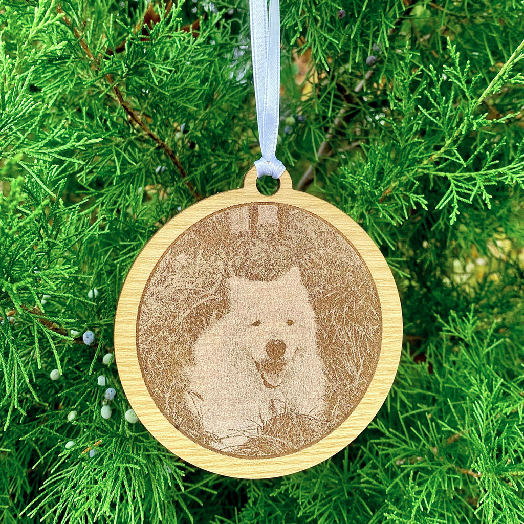 Custom Engraved Photo Ornament