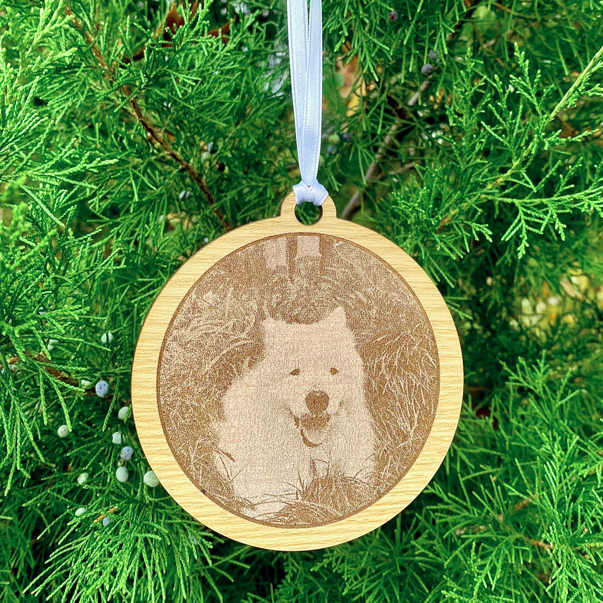 Custom Engraved Photo Ornament