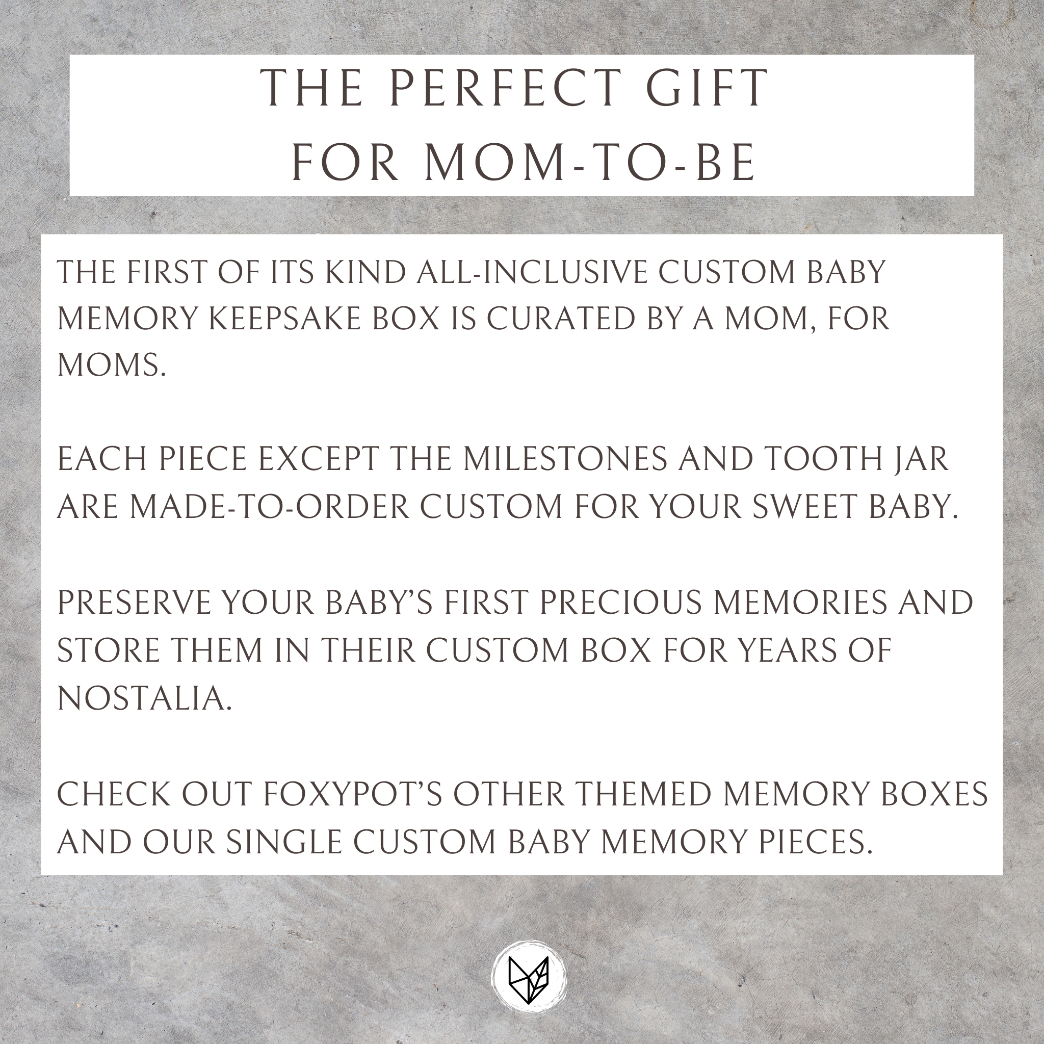 Create Your Custom Baby Memory Box Set