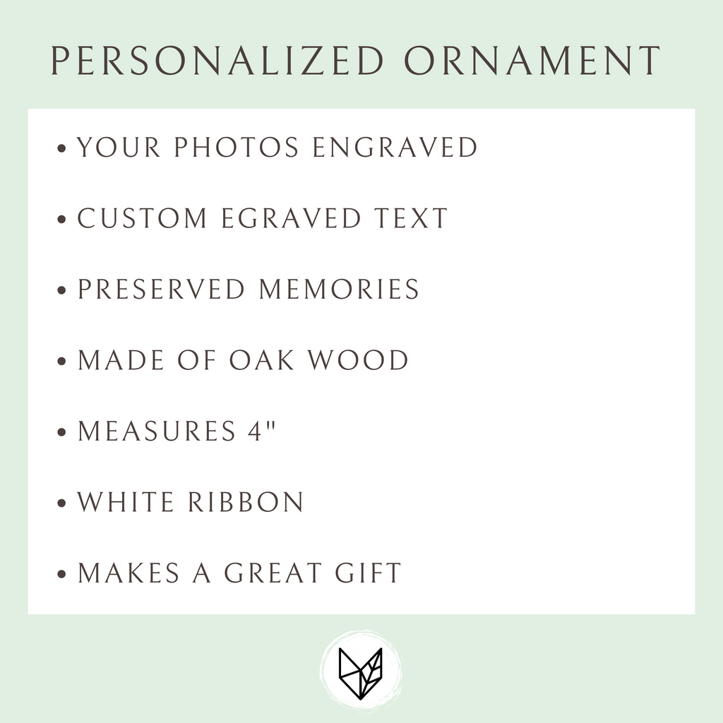 Custom Engraved Photo Ornament