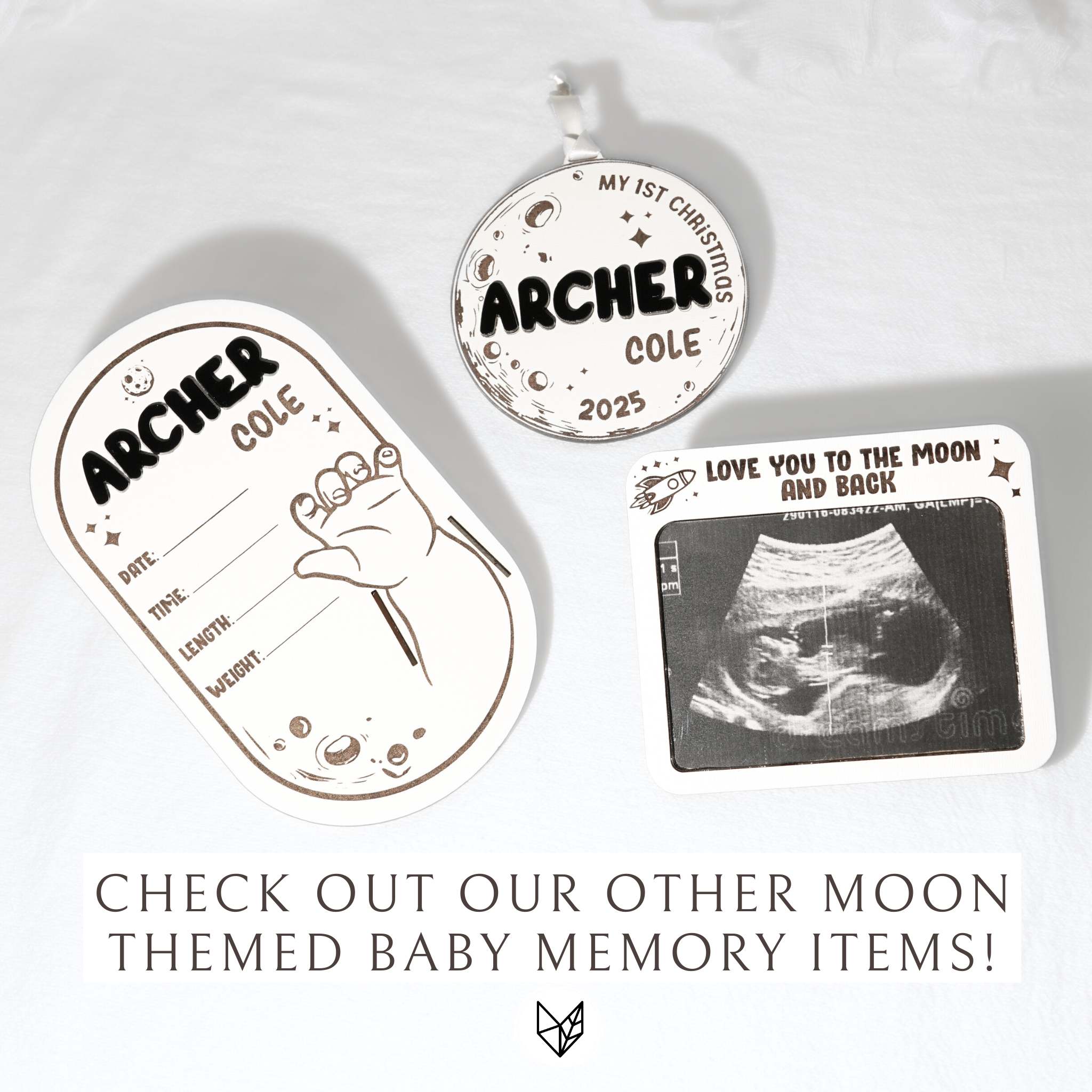 Moon Baby Monthly Milestone