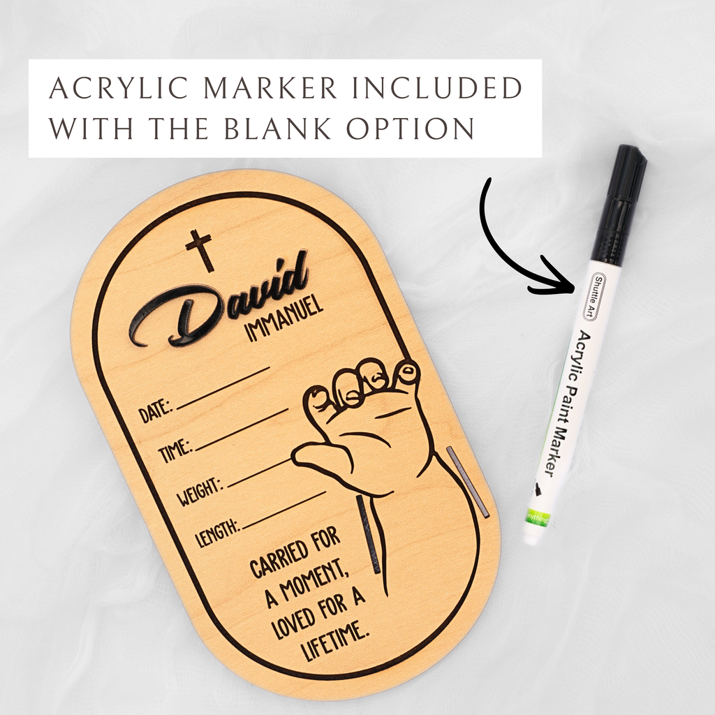 Custom Birth Hospital Bracelet Holder